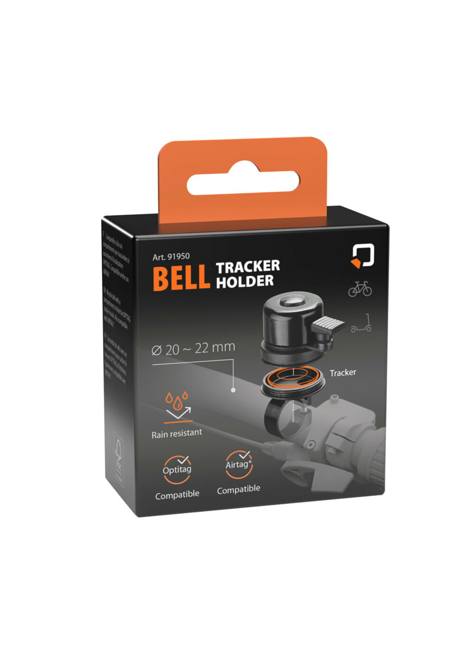 Optiline Fietsbel met Optitag-tracker compartiment