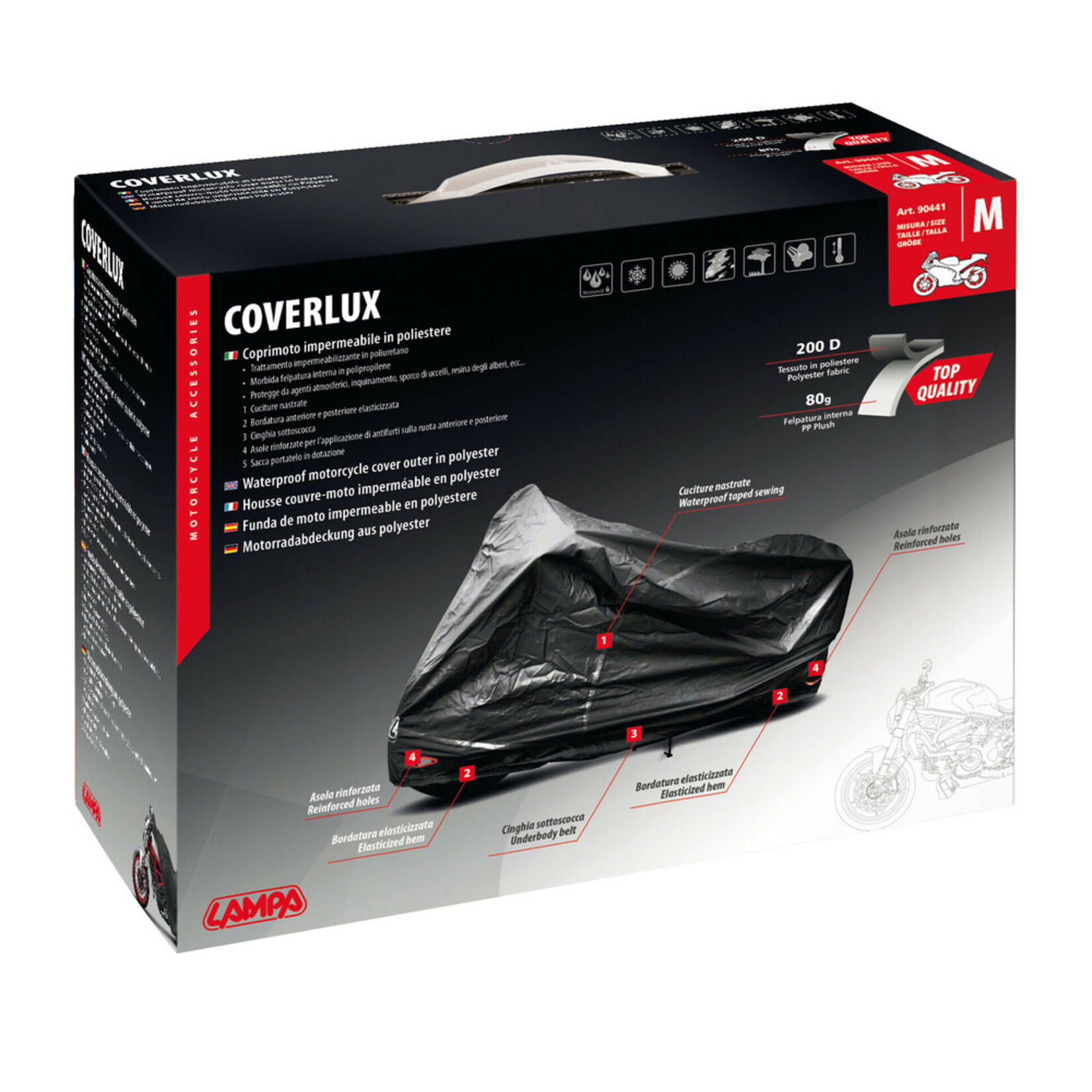 Lampa Coverlux, motorcycle cover
