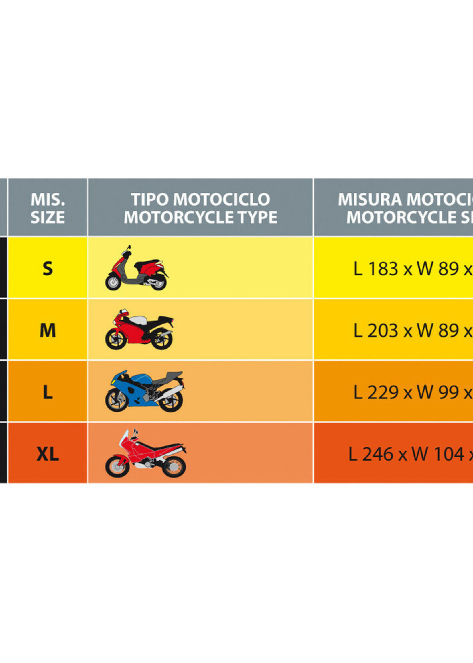 Lampa Coverlux, motorcycle cover - M