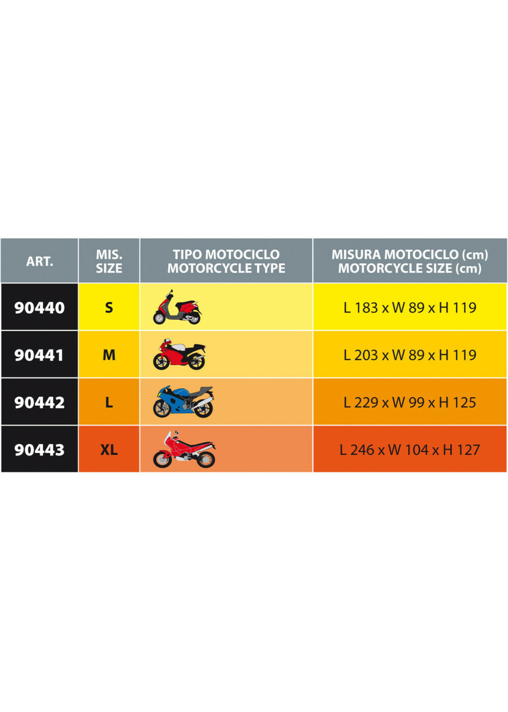 Lampa Coverlux, motorcycle cover