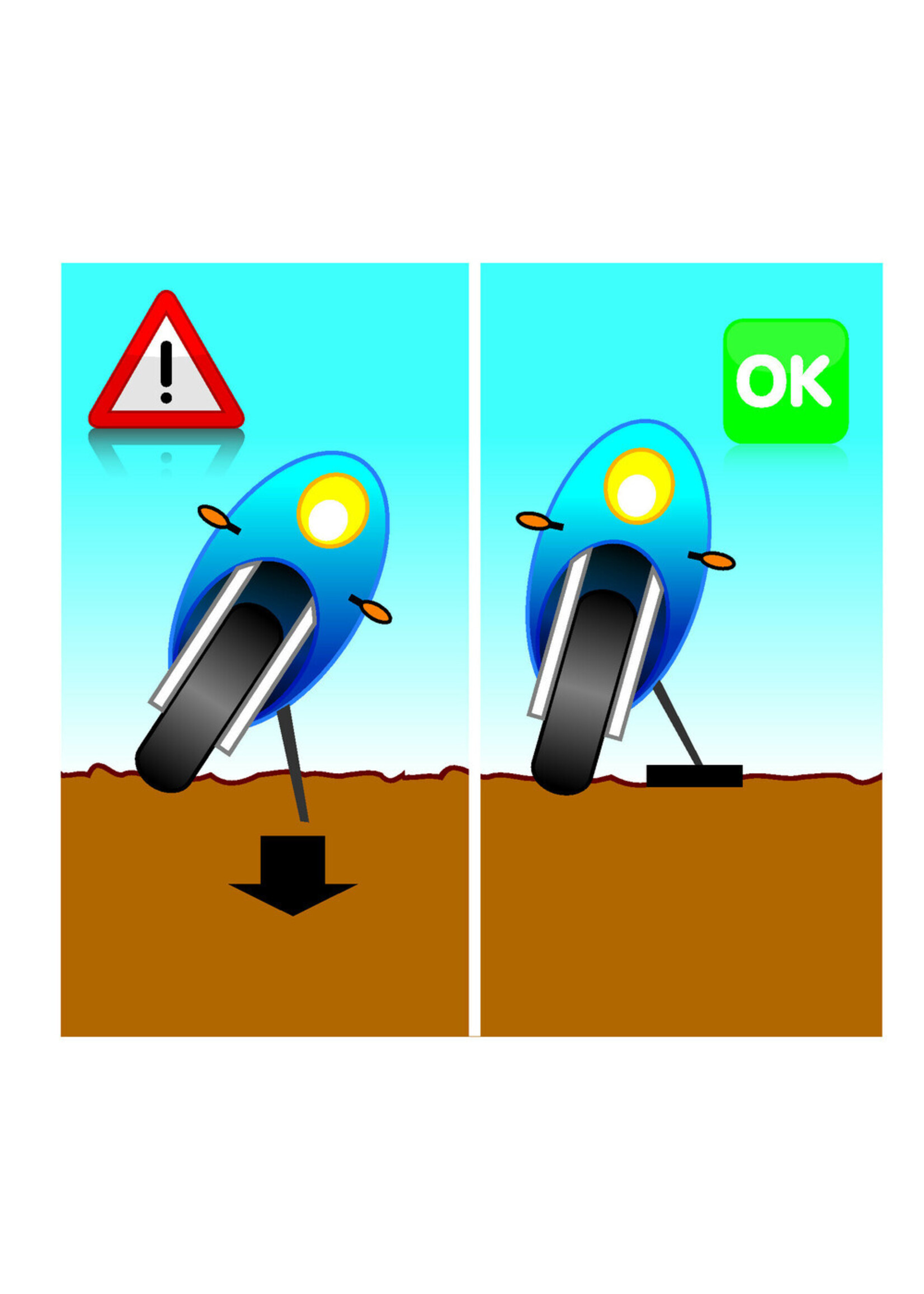 Lampa Motorsteunplaat / standaardsteun