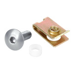 Lampa Clip Fit-Kits for fairings (5 MA) - 10 pcs - Silver