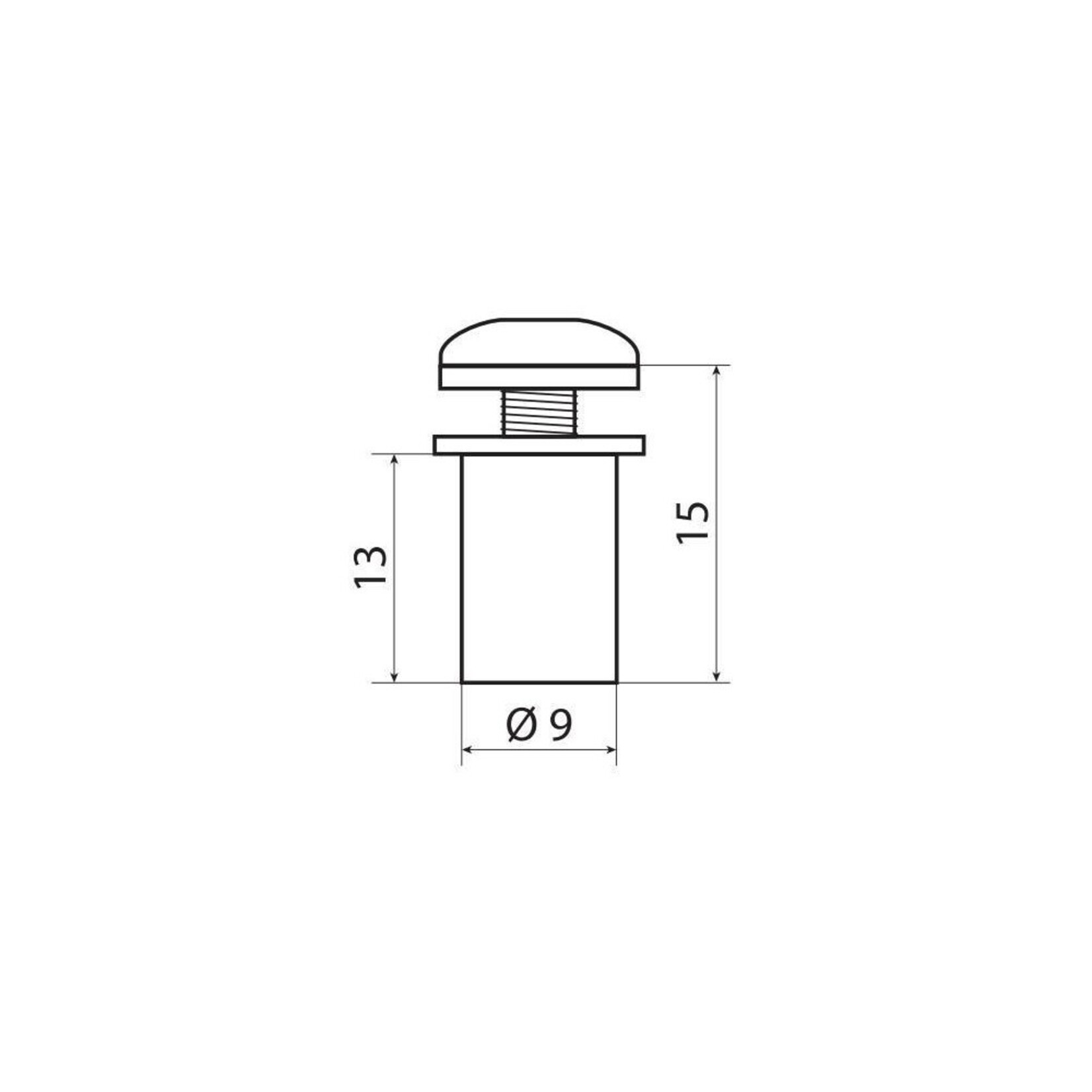 Lampa Screen Fit-Kits, rubbermoer­sets met schroef en ringen (5 MA) – 10 stuks – Zilver