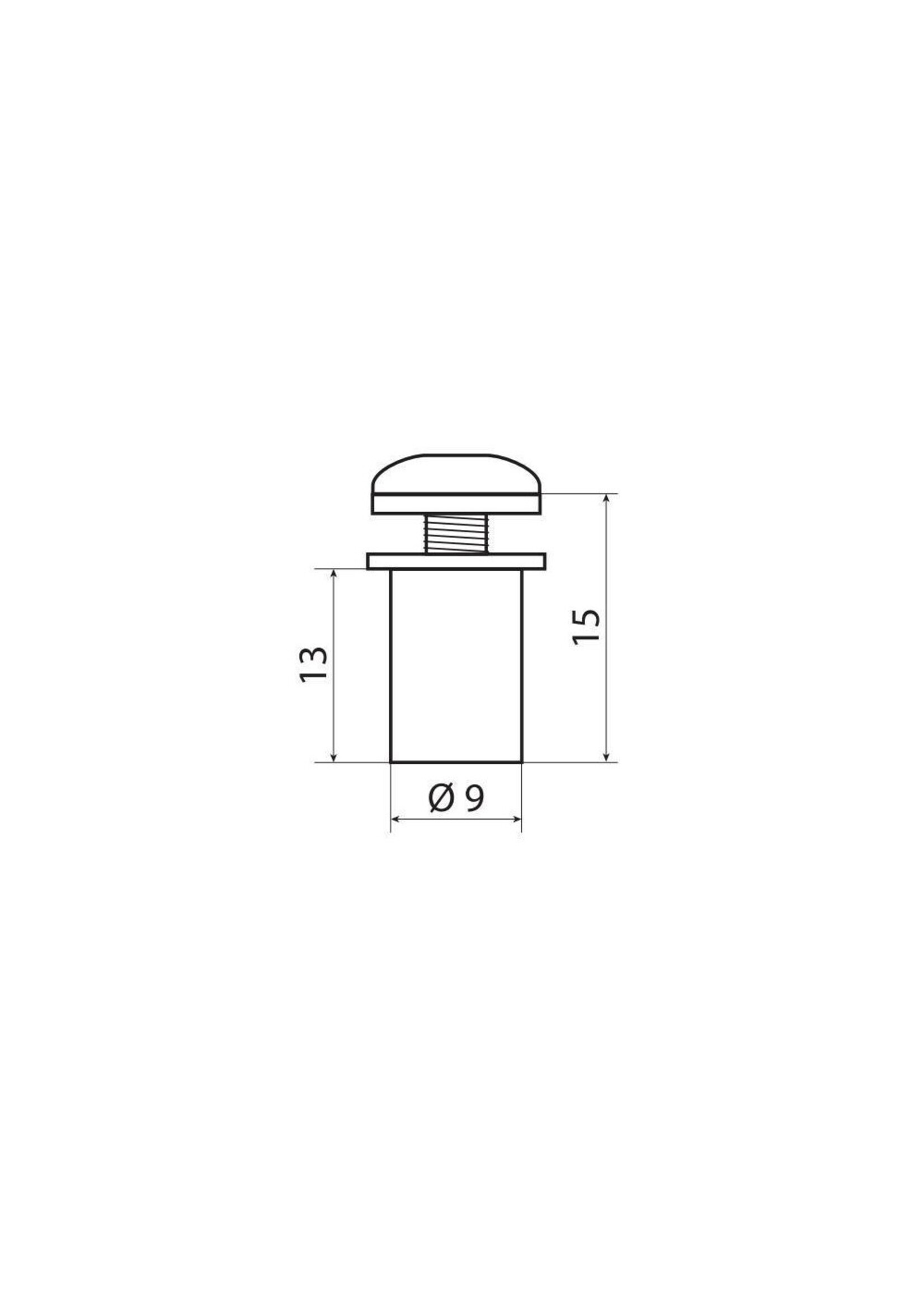 Lampa Screen Fit-Kits, rubbermoer­sets met schroef en ringen (5 MA) – 10 stuks – Zilver
