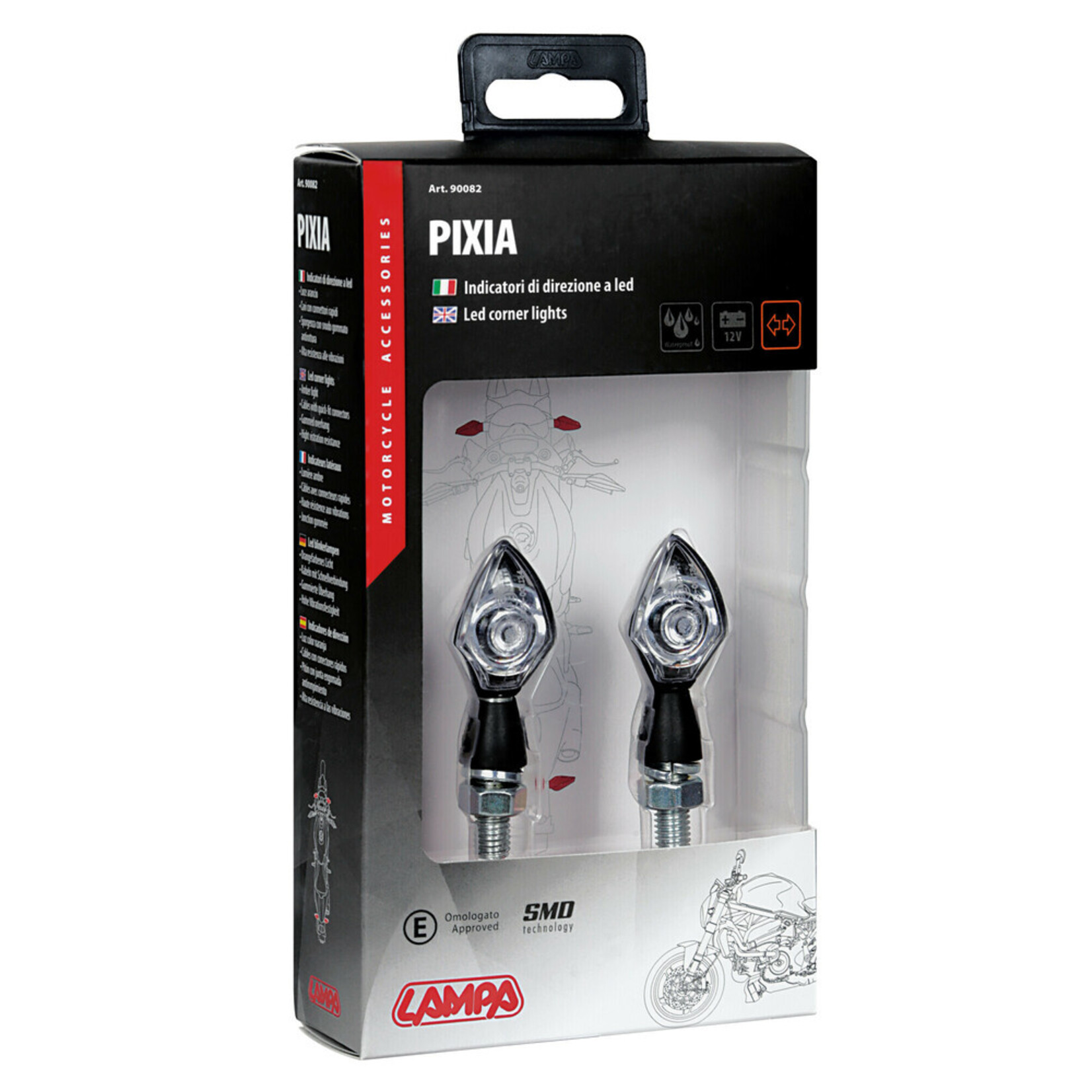 Lampa Pixia, led corner lights - 12V LED - Black