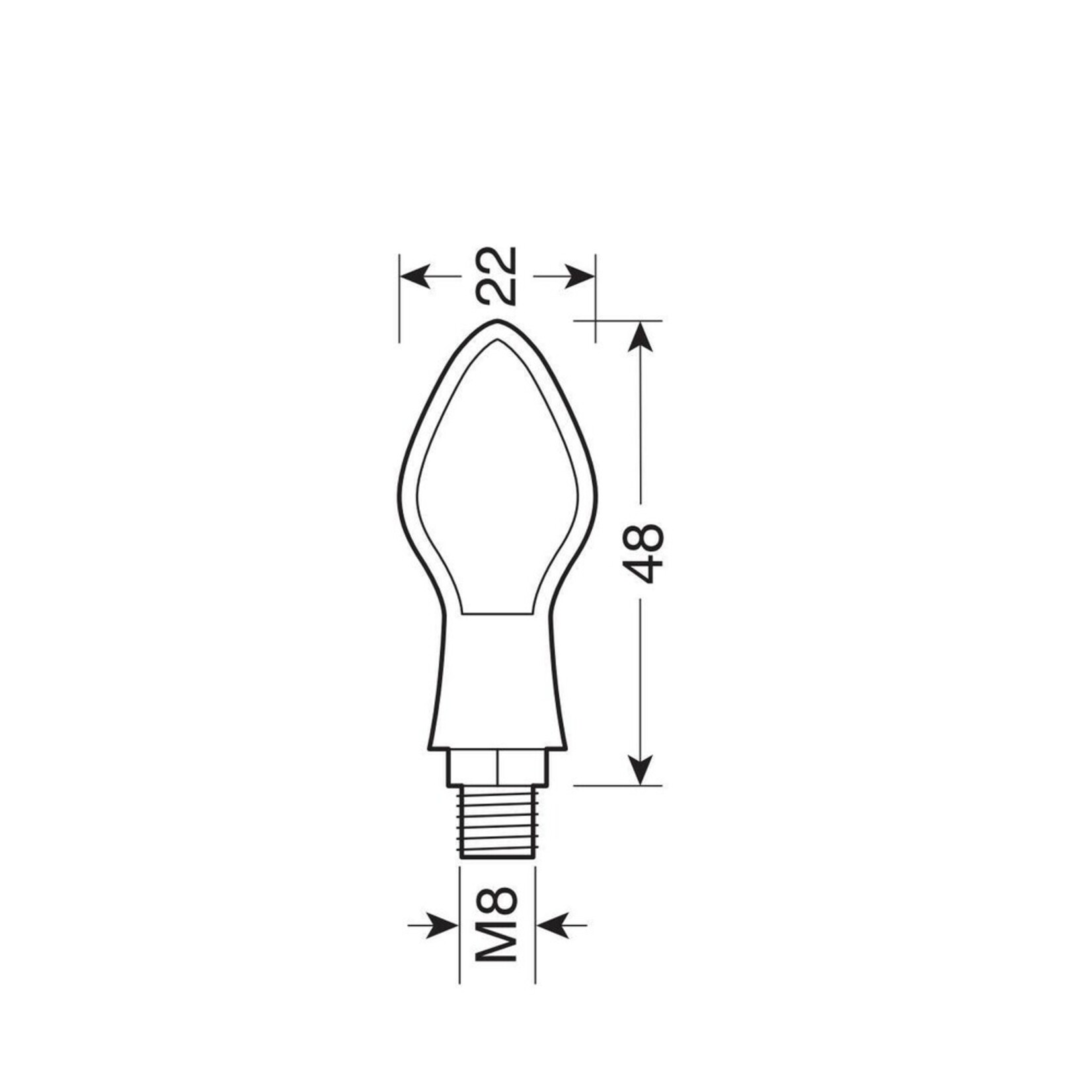 Lampa Pixia, LED-hoeklampen – 12V LED – Zwart