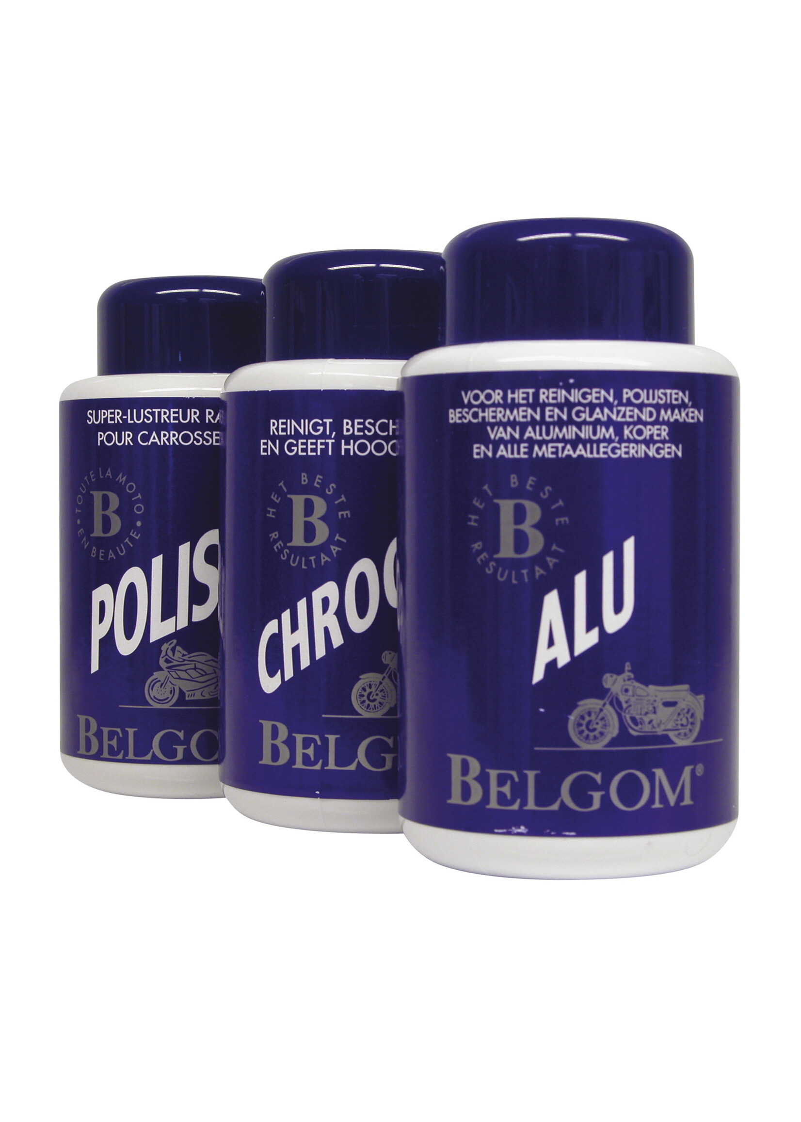 Belgom Belgom Alu is een uniek product voor het polijsten en glanzen van aluminium en glanzen van aluminium roestvrij staal, koper en alle legeringen. Belgom Alu bevat fijn gekalibreerde minerale vulstoffen voor zacht, krasvrij polijsten.