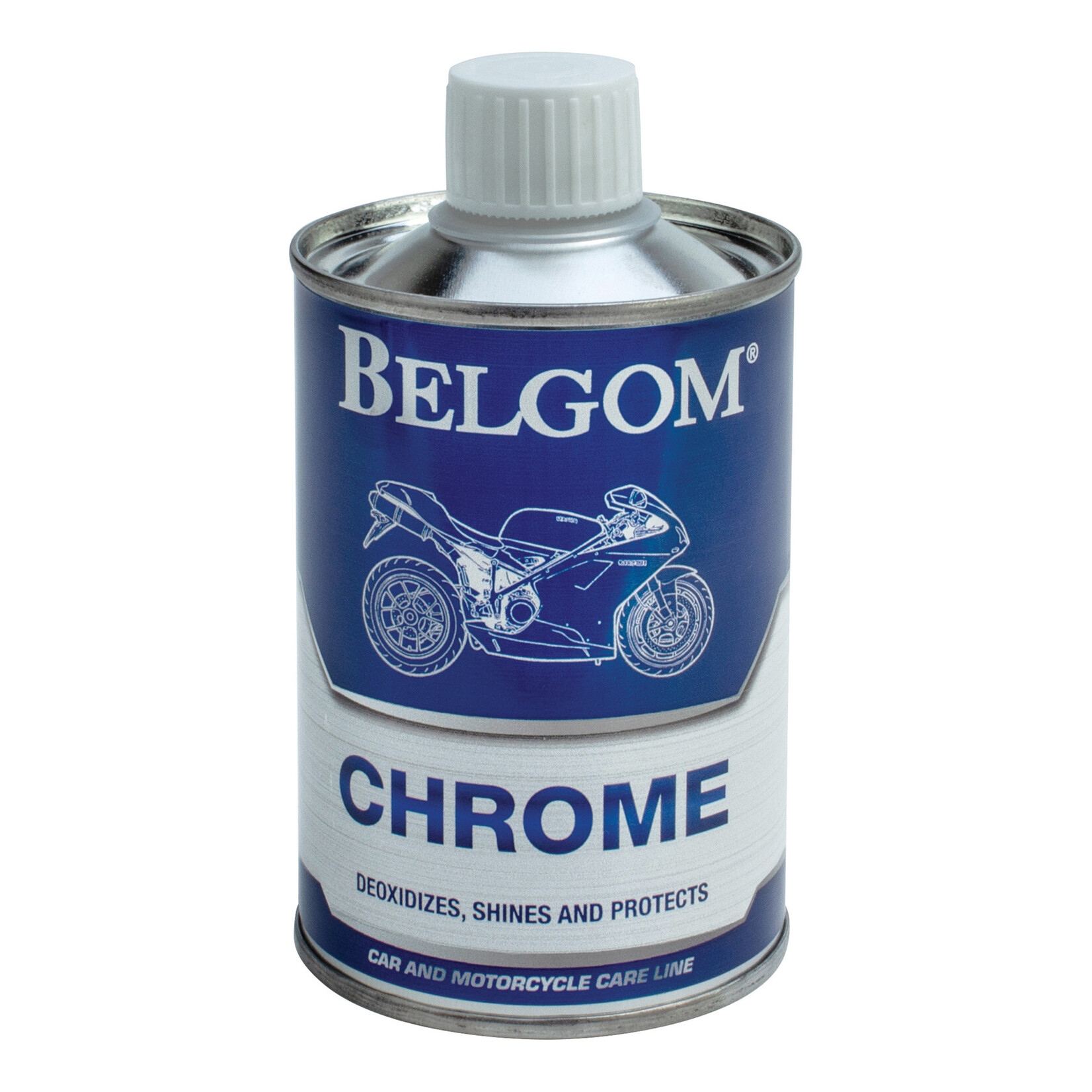 Belgom Belgom Chromes for polishing and shining. Belgom Chromes is a cream polish that deeply deoxidises, shines and leaves a fine protective layer that protects chromes against corrosion while preserving their shine for a long time.