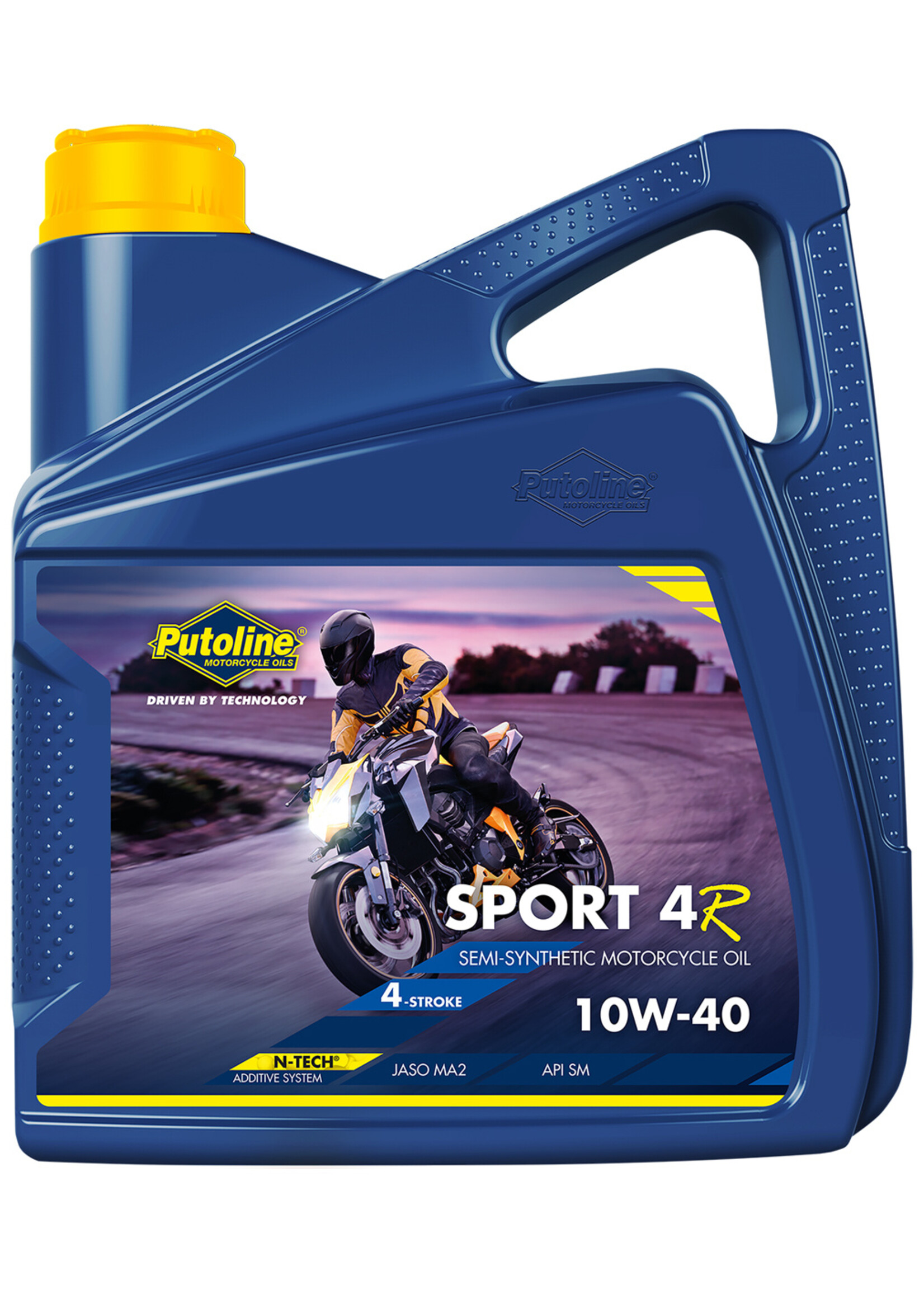 Putoline Putoline Sport 4R 10W-40 is an advanced semi-synthetic 4-stroke motorcycle oil and contains the revolutionary N-TECH additive system. Sport 4R with N-TECH additive technology guarantees: Excellent wet clutch compatibility and minimal engine and transmissi