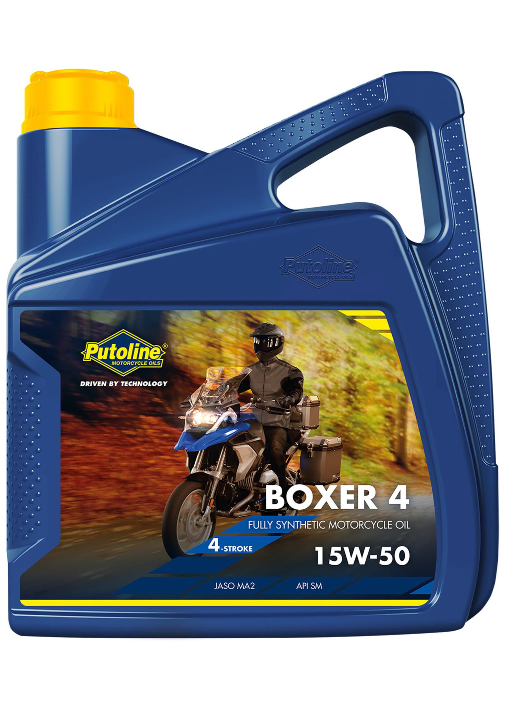 Putoline Putoline Boxer 4 15W-50 is a fully synthetic 4-stroke engine oil specifically developed for air- and water-cooled Boxer engines. Boxer 4 15W-50 guarantees: Unsurpassed wet clutch engagement, if your motorcycle is equipped with one. Extremely stable lubric