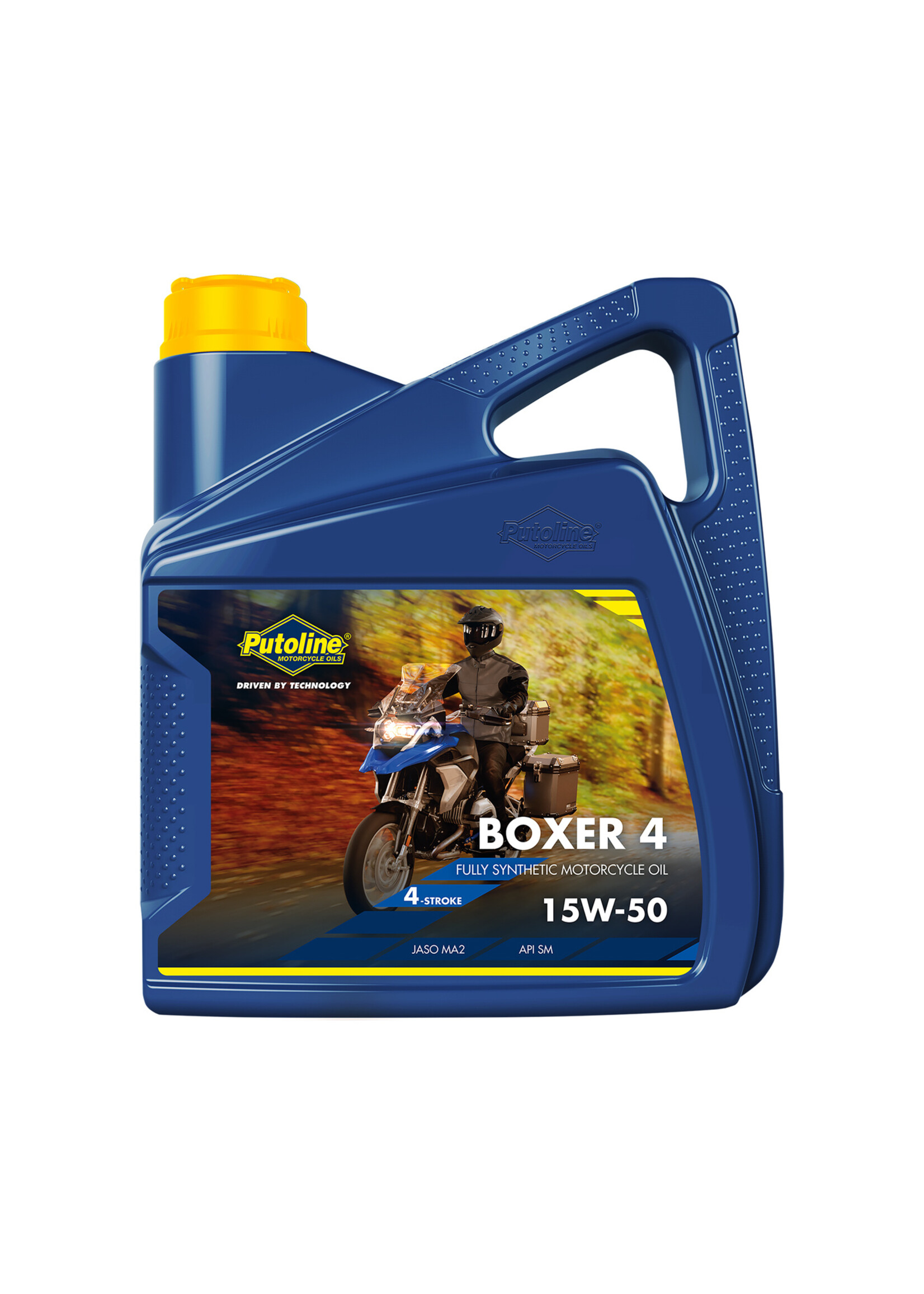 Putoline Putoline Boxer 4 15W-50 is a fully synthetic 4-stroke engine oil specifically developed for air- and water-cooled Boxer engines. Boxer 4 15W-50 guarantees: Unsurpassed wet clutch engagement, if your motorcycle is equipped with one. Extremely stable lubric