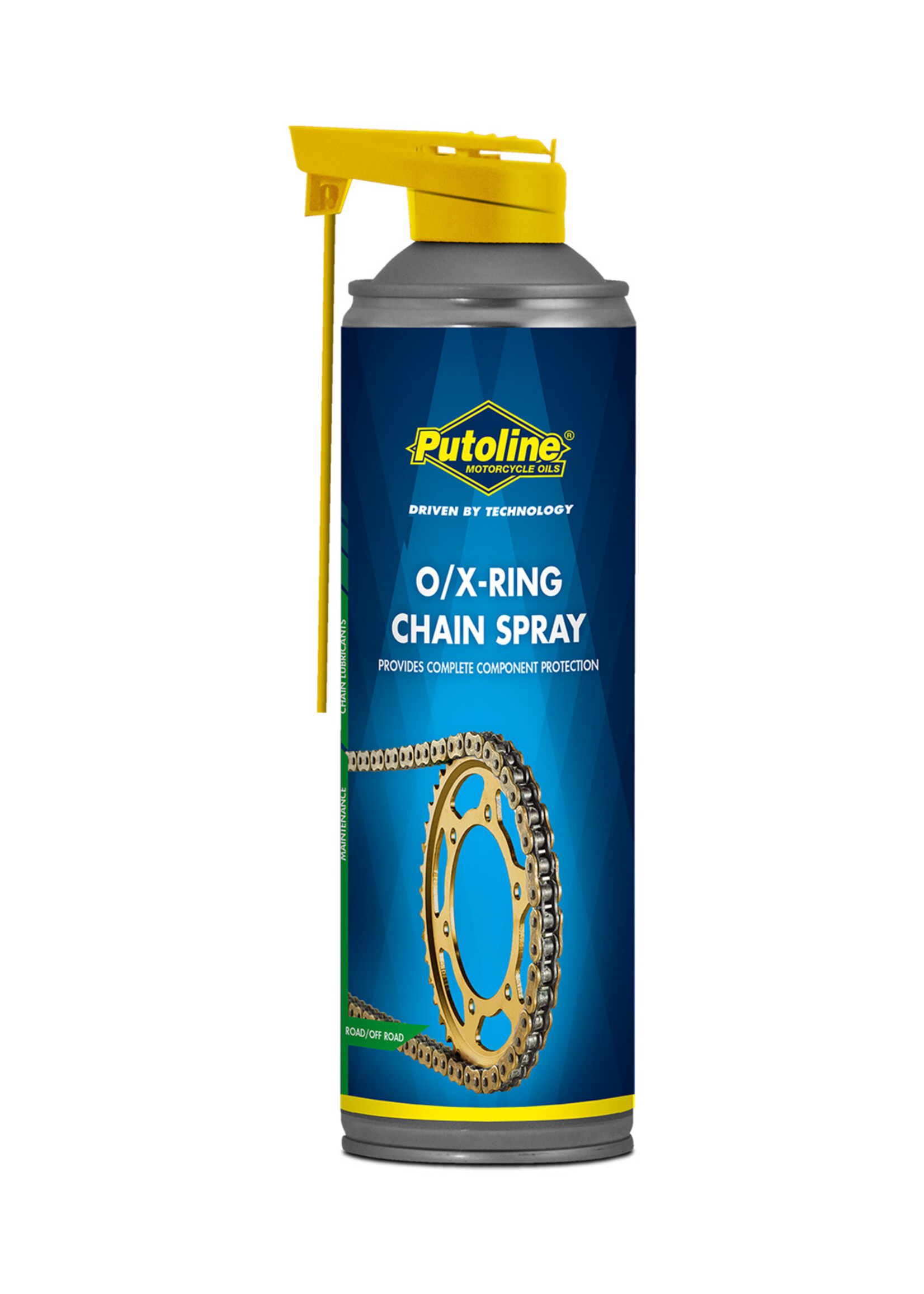 Putoline Putoline O/X-Ring Chainspray is a special chain lubricant. Its special formulation gives the product very effective resistance to high temperatures. And its penetrative and moisture-repellent properties make this chain spray particularly suitable for lubr