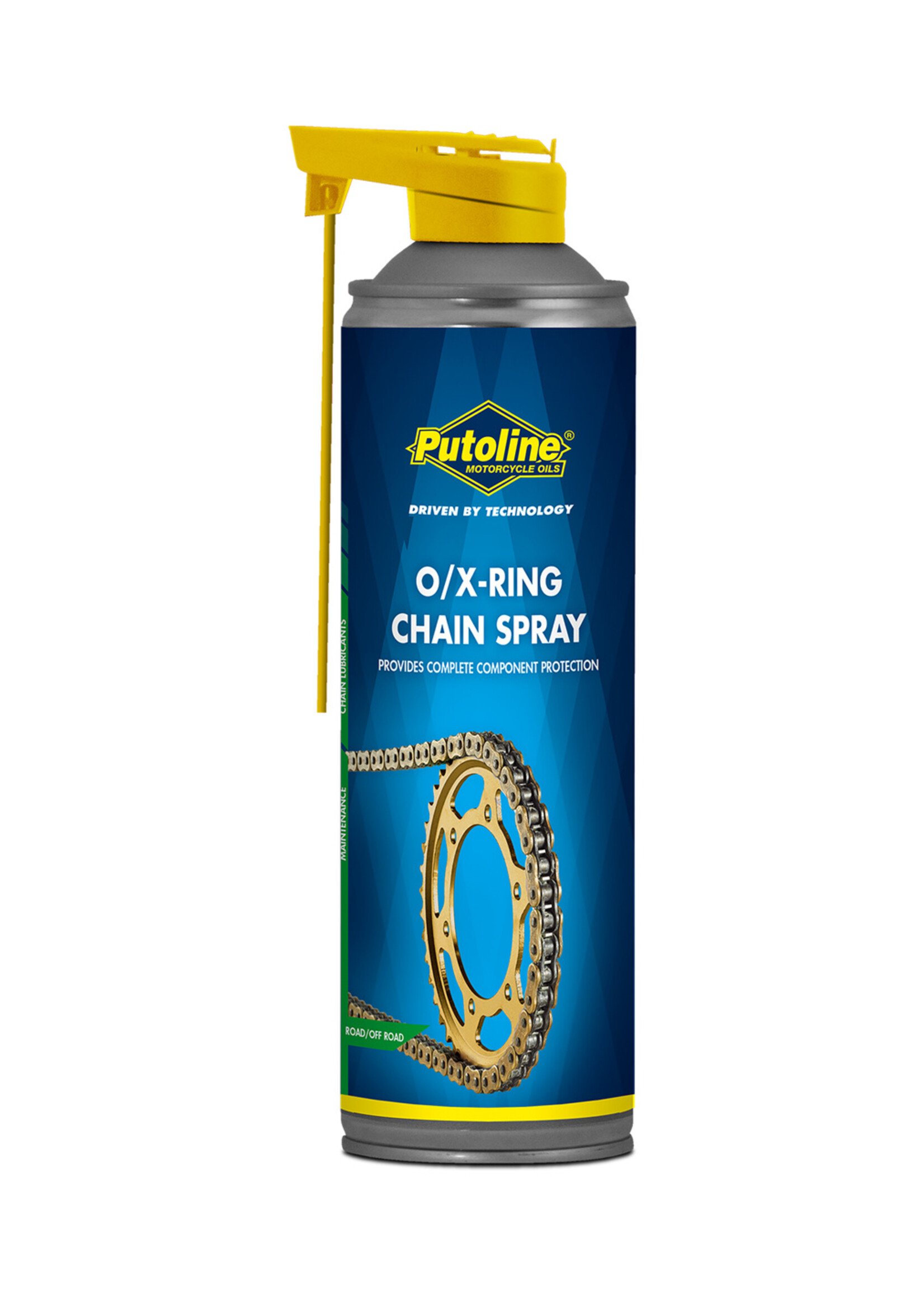 Putoline Putoline O/X-Ring Chainspray is een speciaal kettingsmeermiddel. Door de bijzondere samenstelling is het product heel goed bestand tegen hoge temperaturen. En vanwege de penetrerende en vochtwerende eigenschappen is deze kettingspray ook bijzonder geschik