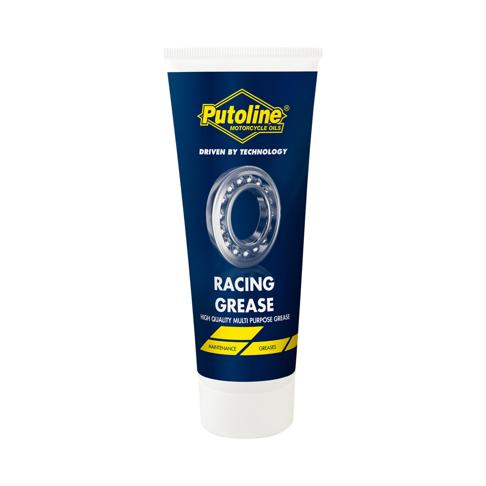 Putoline Putoline Racing Grease is een speciaal EP2, lithiumcomplex-vet. Het product is van de hoogste kwaliteit en heeft een uitstekende mechanische stabiliteit. Door de fijne structuur zal zich geen olie afscheiden. Racing Grease is waterbestendig en heel geschi