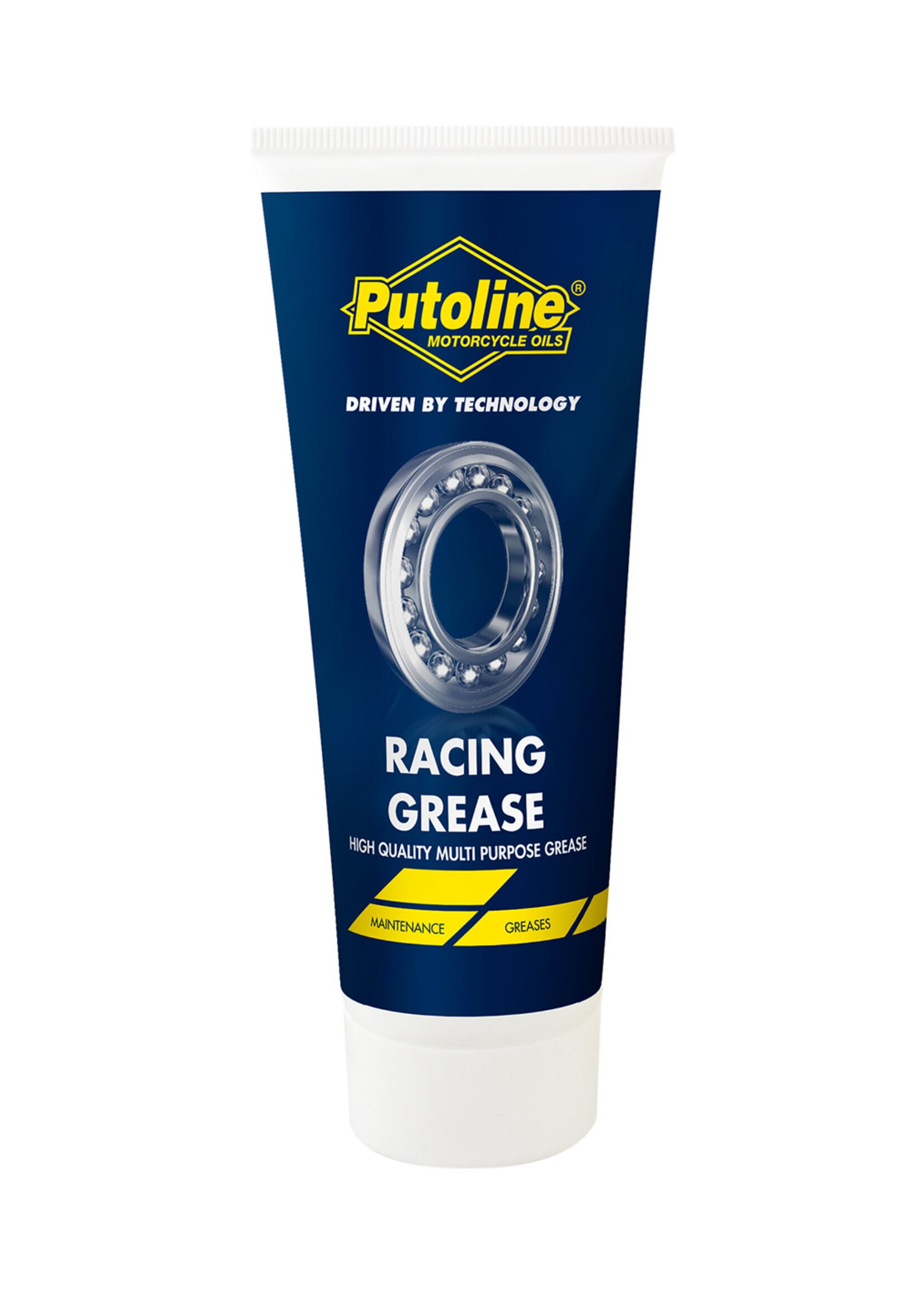 Putoline Putoline Racing Grease is een speciaal EP2, lithiumcomplex-vet. Het product is van de hoogste kwaliteit en heeft een uitstekende mechanische stabiliteit. Door de fijne structuur zal zich geen olie afscheiden. Racing Grease is waterbestendig en heel geschi