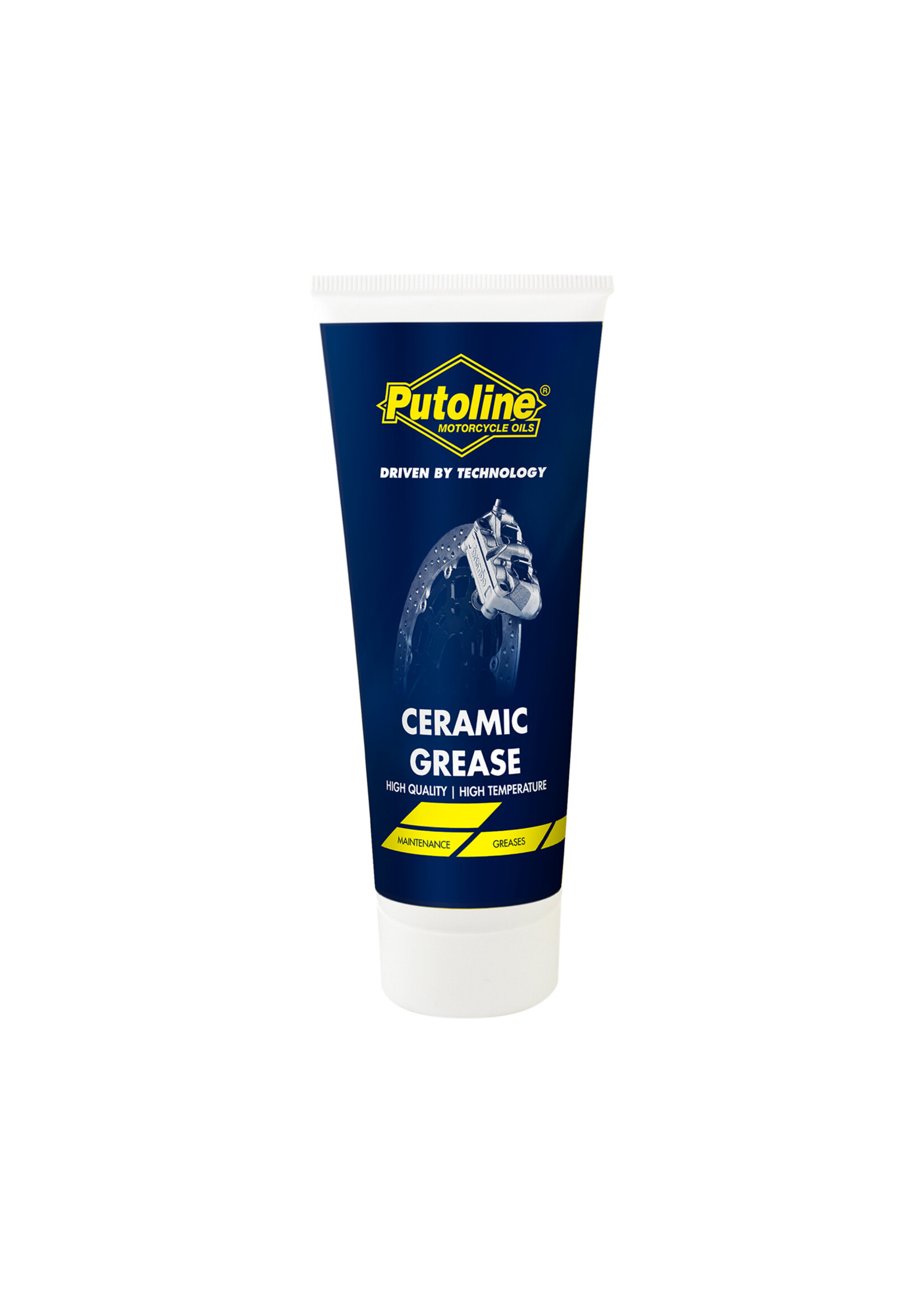 Putoline Putoline Ceramic Grease is a particularly especially high-grade assembly paste and high temperature lubricant grease without metal particles. Excellent protection against electrolytic corrosion (metal to metal contact where the least precious metal is aff
