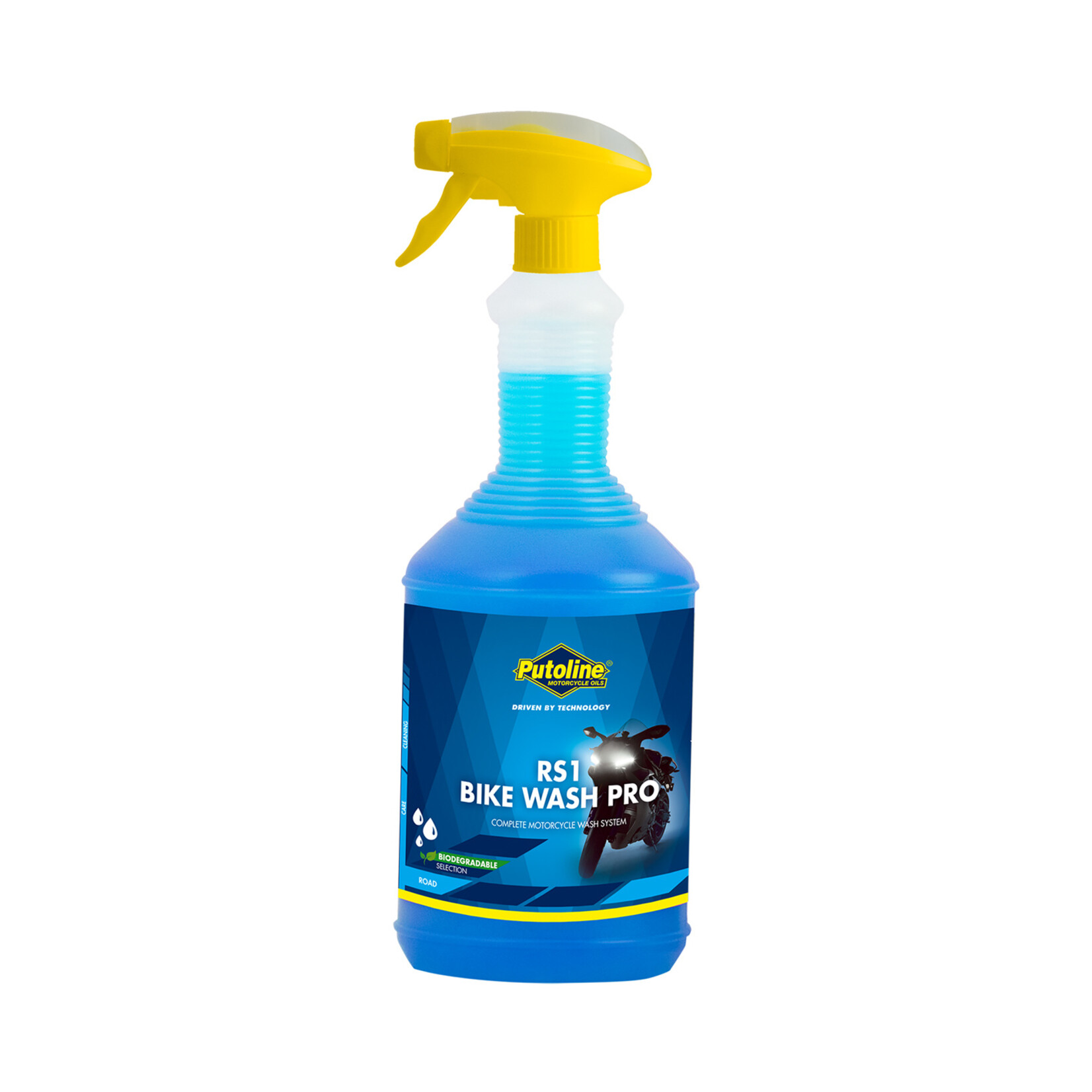 Putoline RS1 Bike Wash Pro is a fast-acting, biodegradable cleaner. Special anti-corrosion additives ensure protection of all metal parts. The highly concentrated formula effectively removes mud, sand, tar, grease and other dirt from plastic, metal and sprayed or