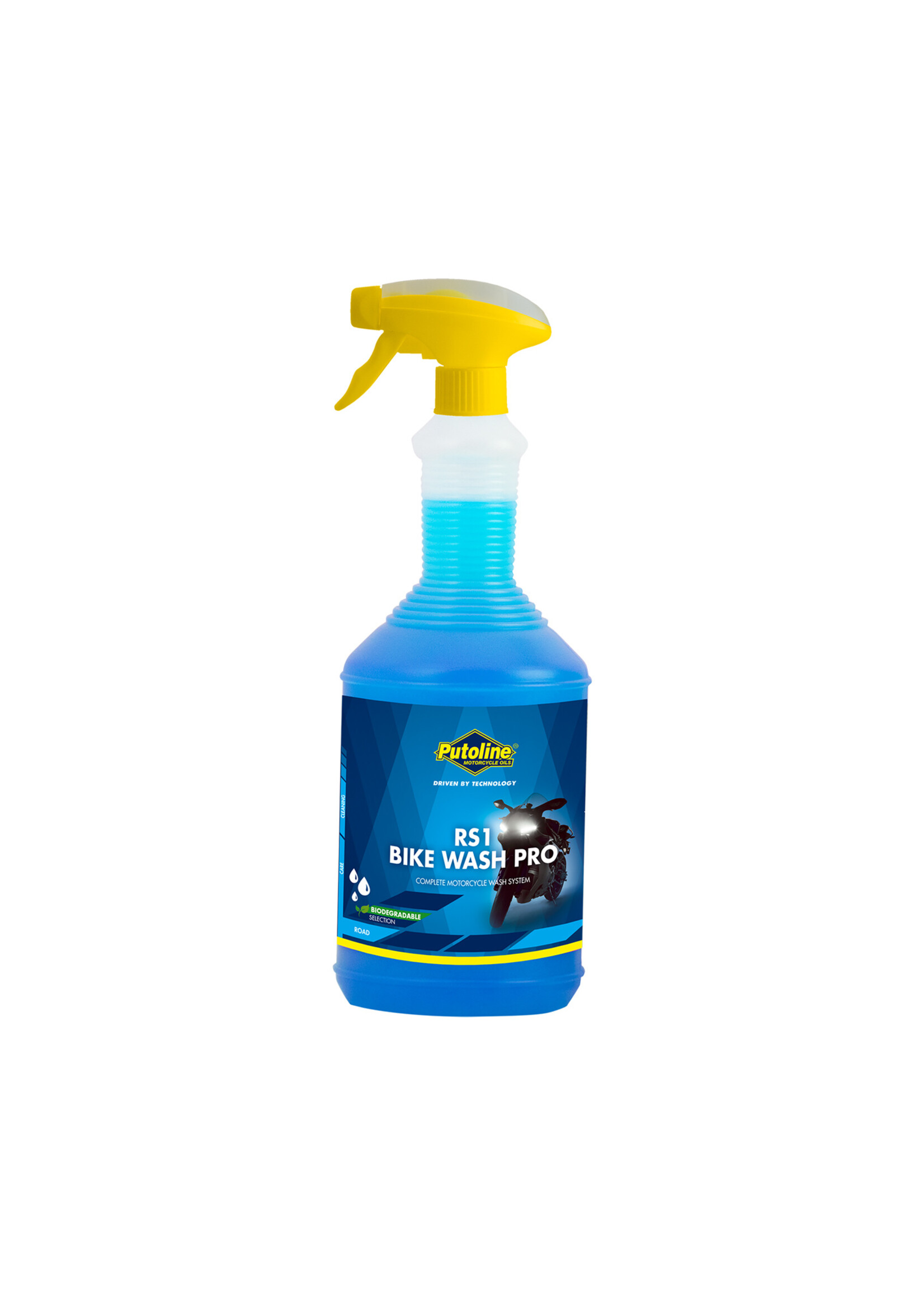 Putoline RS1 Bike Wash Pro is a fast-acting, biodegradable cleaner. Special anti-corrosion additives ensure protection of all metal parts. The highly concentrated formula effectively removes mud, sand, tar, grease and other dirt from plastic, metal and sprayed or