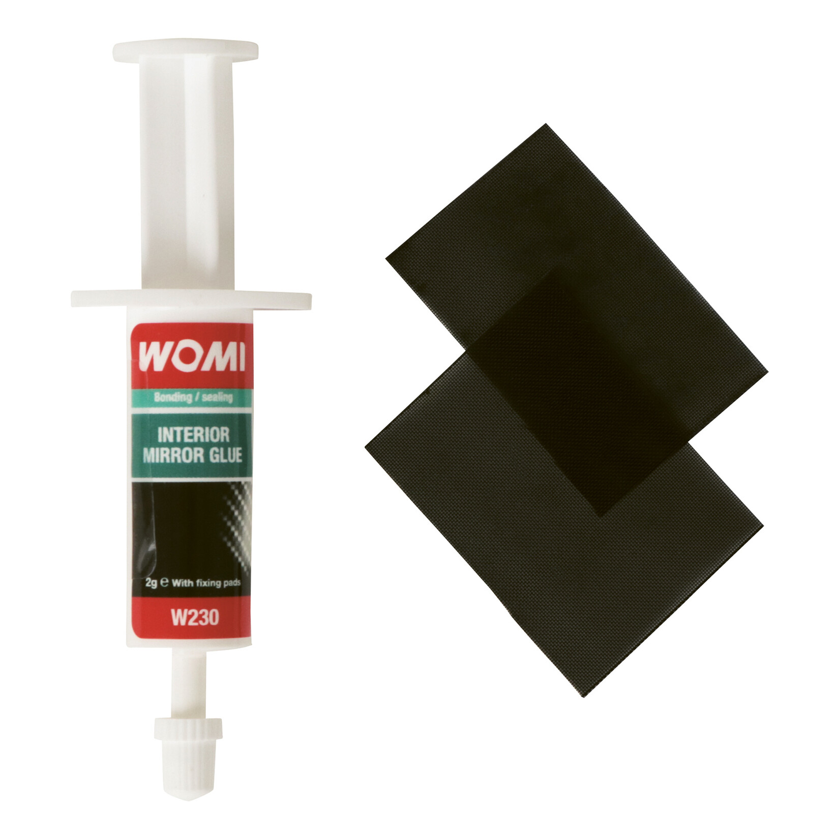 Womi Womi W230 Binnenspiegellijm is een witte hoogwaardige lijm voor het lijmen van binnenspiegels met een metalen voet. Met deze lijm kan de metalen voet van de spiegel aan de voorruit gelijmd worden en is schok- en trilbestendig. Handvast na ongeveer 60 seco