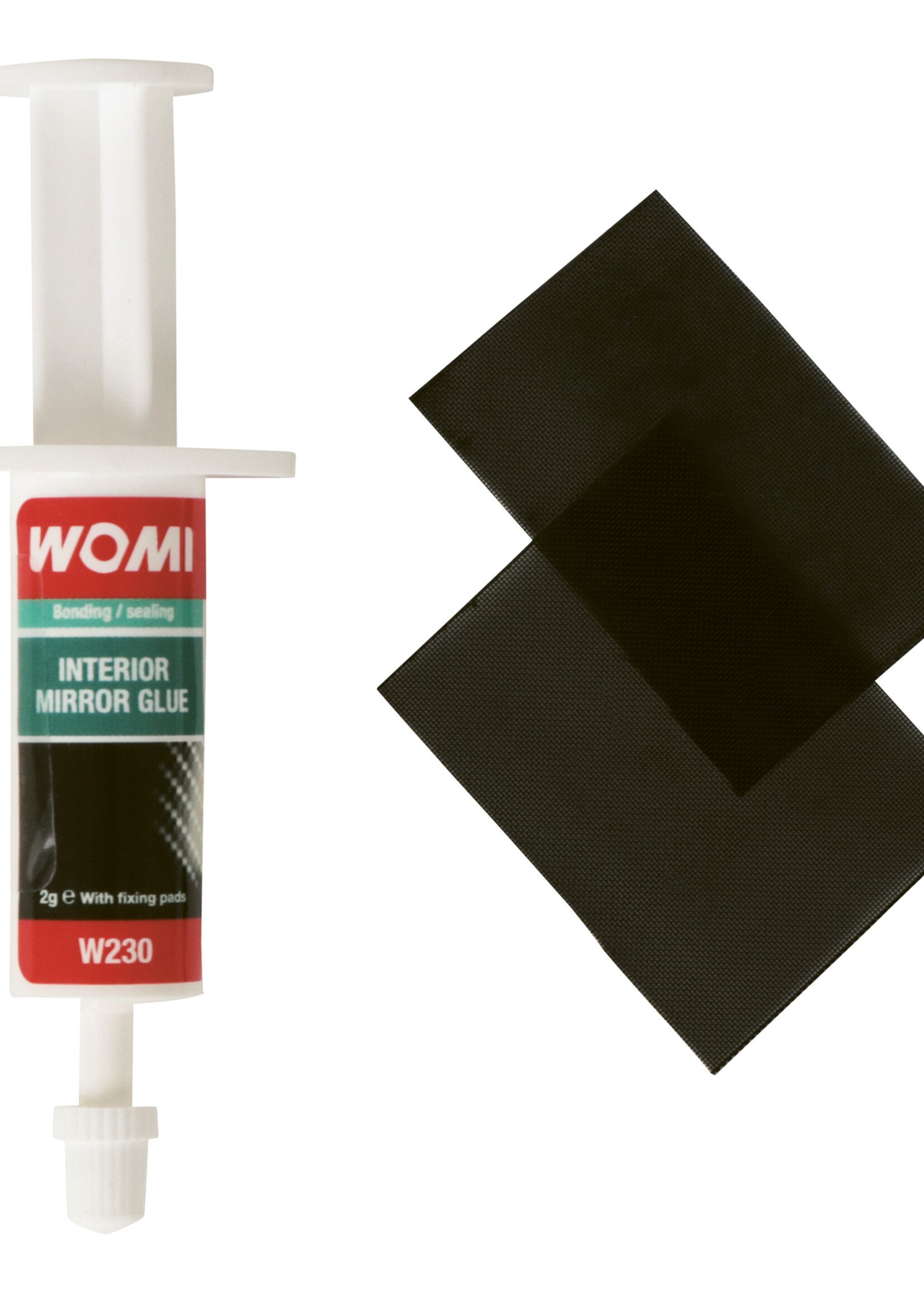 Womi Womi W230 Binnenspiegellijm is een witte hoogwaardige lijm voor het lijmen van binnenspiegels met een metalen voet. Met deze lijm kan de metalen voet van de spiegel aan de voorruit gelijmd worden en is schok- en trilbestendig. Handvast na ongeveer 60 seco