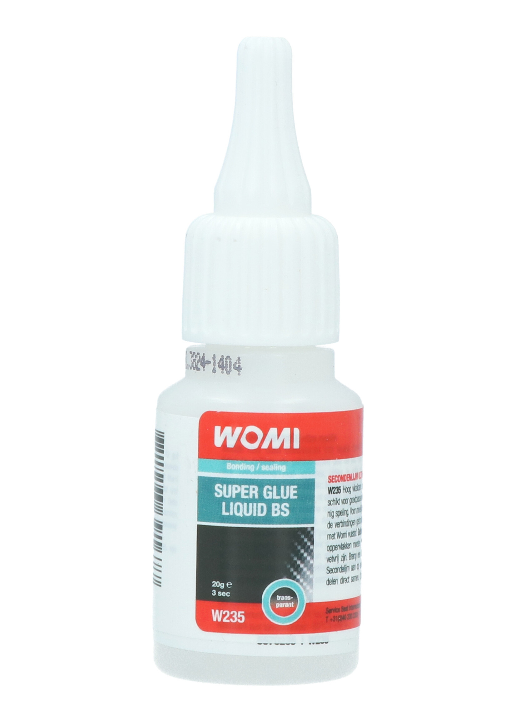 Womi Womi W235 is a high liquid second glue ultra fast drying time. Suitable for well fitting parts with little play. For difficult, poorly fitting connections, use this glue together with the Womi Filler (W237 white or W238 black). Hand held after 2-5 seconds
