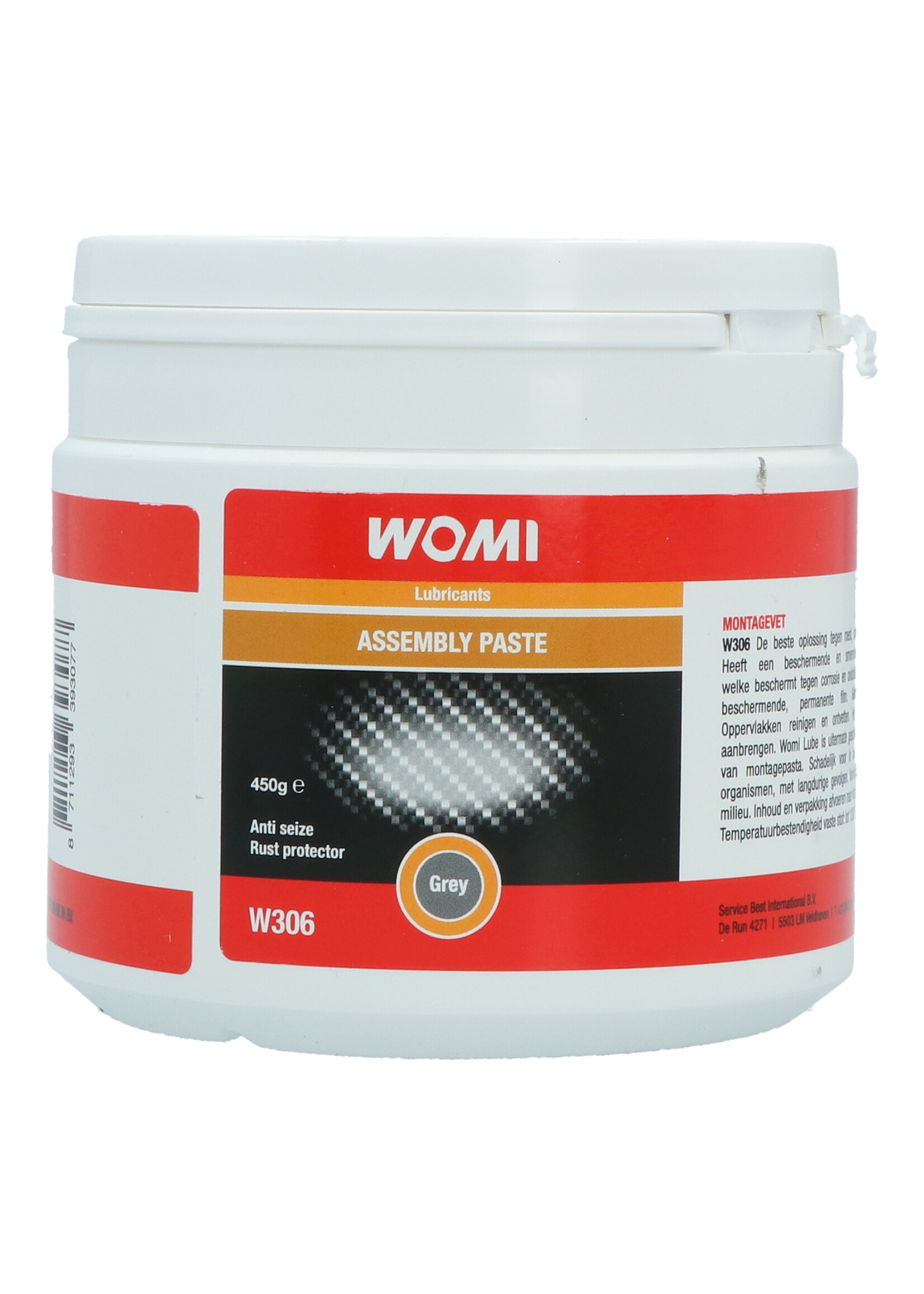 Womi Womi W306 Assembly Paste is the best solution for rust, corrosion and wear. Assembly grease has a protective and lubricating composition. Protects against corrosion and oxidation and forms a fine protective, permanent film. Womi Lube is extremely suitable