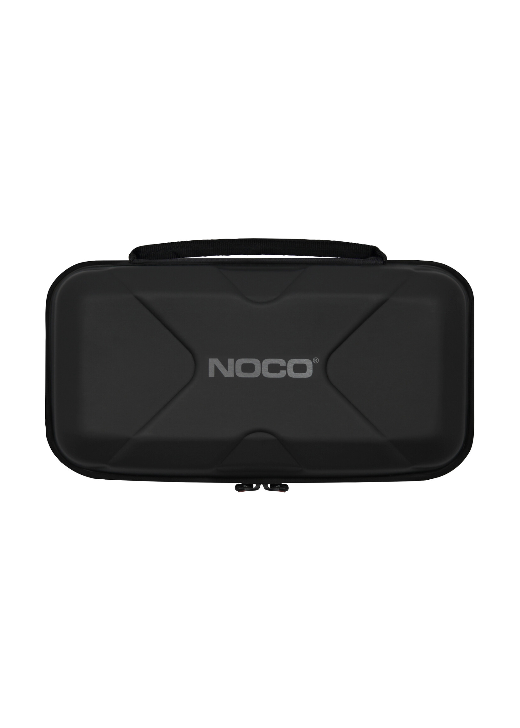 NOCO Lightweight, durable, and rugged EVA Protective Case. Fits the Noco Genius GB20, GB30, GB40 Boost UltraSafe Jump Starters. Equipped with a zipper closure and reinforced handle for storing and carrying Boost.