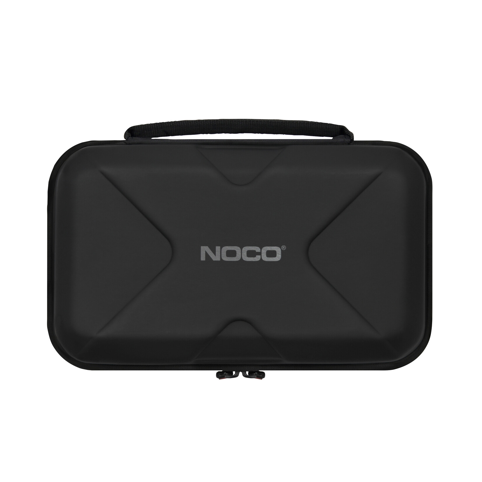 NOCO Lightweight, durable, and rugged EVA Protective Case. Fits the Noco Genius GB70 Boost UltraSafe Jump Starter. Equipped with a zipper closure and reinforced handle for storing and carrying Boost.