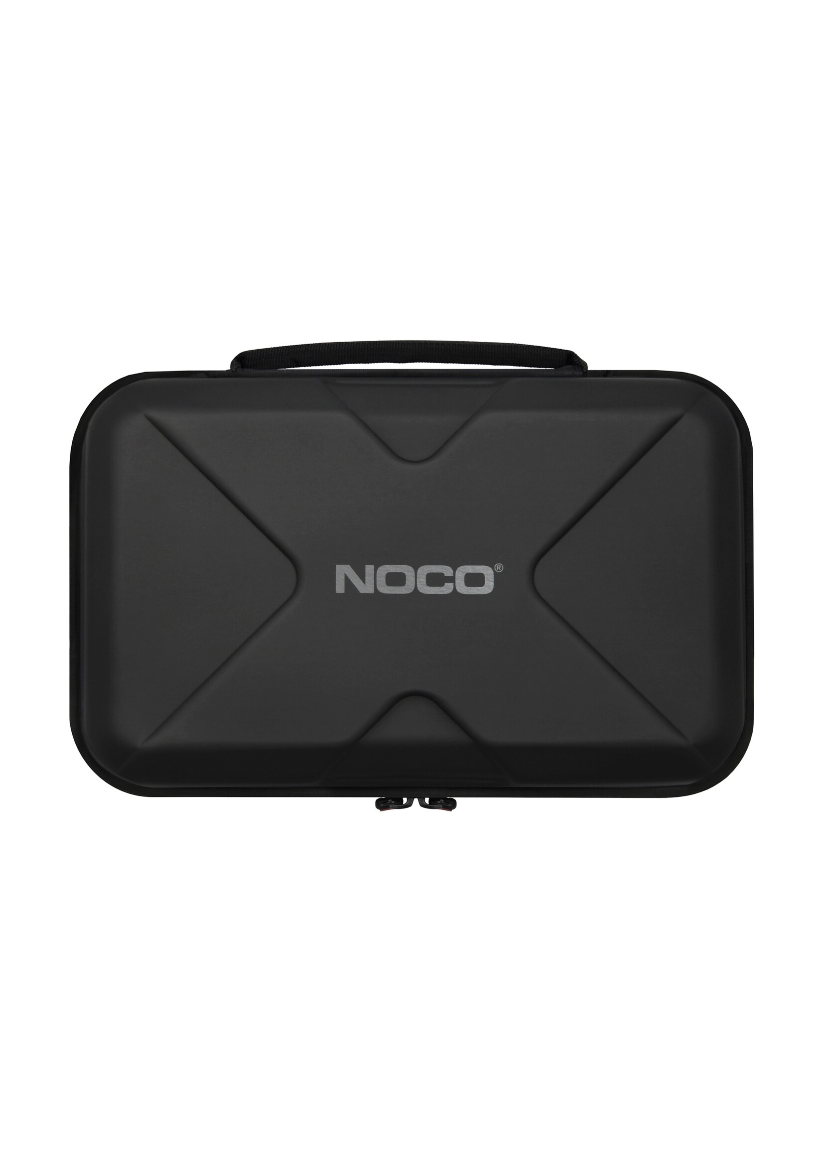 NOCO The lightweight, durable, and rugged Noco GBC017 EVA Protective Case has a semi-rigid custom exterior with zipper closures and a reinforced handle. The GBC017 case has additional pockets for carrying related Boost accessories. For the GB50 UltraSafe jump