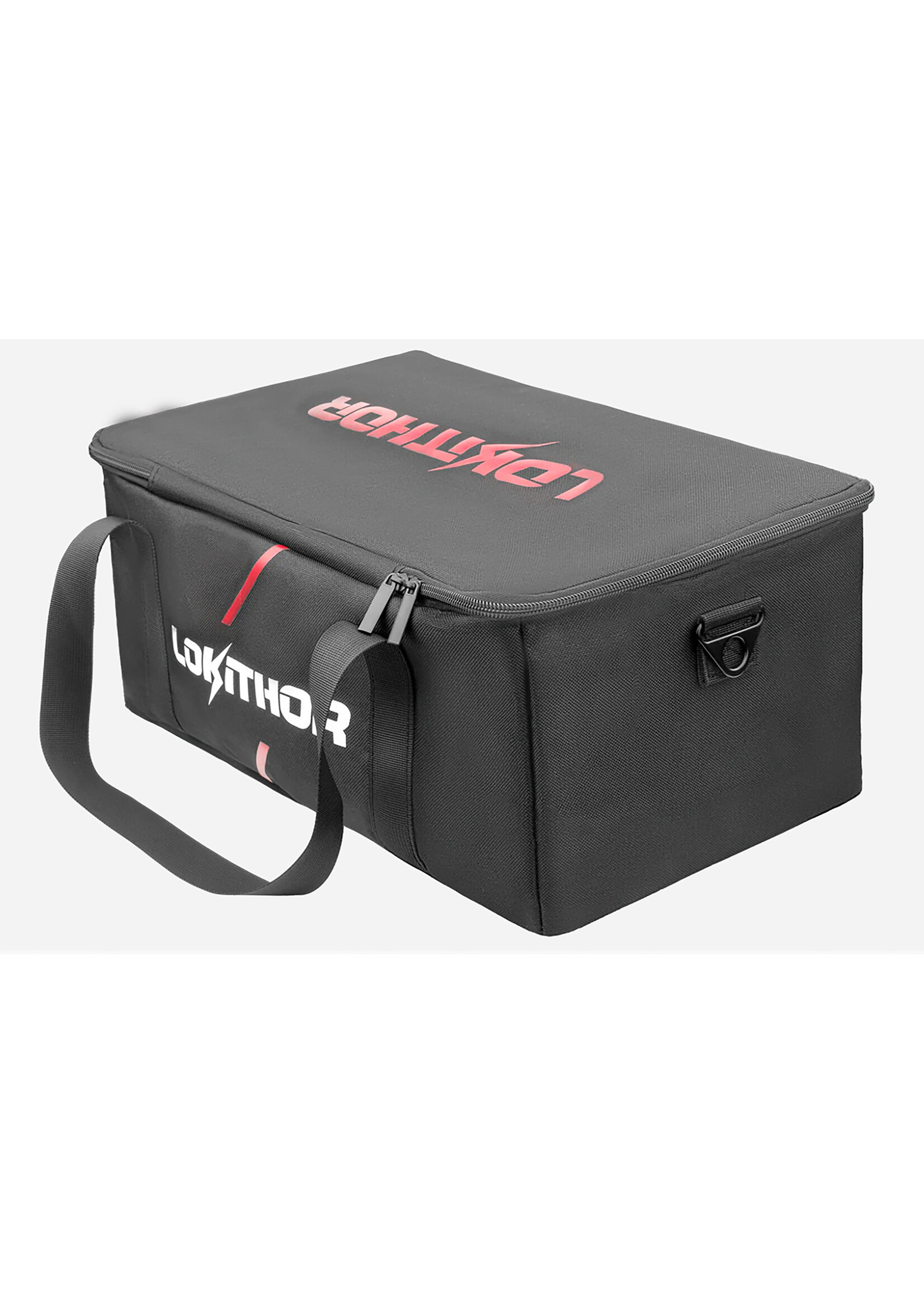 Lokithor This Lokithor storage bag is specially designed for the Lokithor AW401 jump starter. The storage bag offers enough space to keep the equipment and accessories neatly organised. The Velcro dividers in the bag help to keep accessories organised and easily a