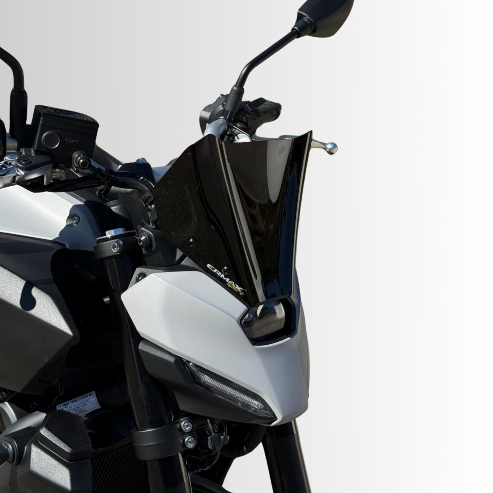 Ermax hypersport screen (18cm ) ermax for MT07(FZ 7 ) 2025 + fitting kit