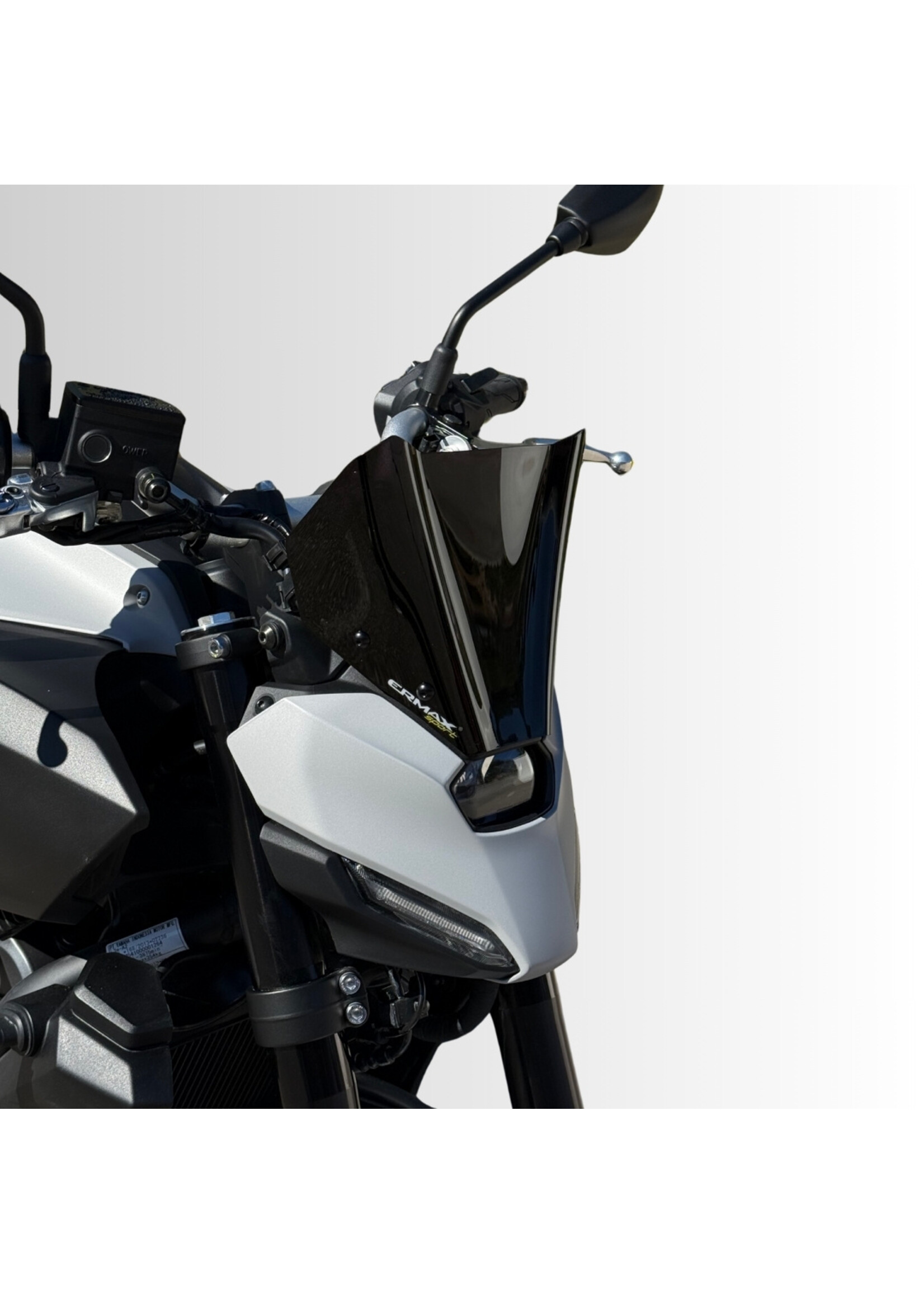 Ermax hypersport screen (18cm ) ermax for MT07(FZ 7 ) 2025 + fitting kit