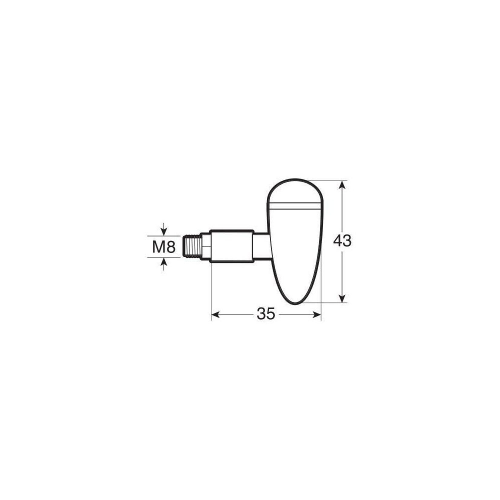 Lampa Drop, LED-hoeklampen - Zwart | 90482