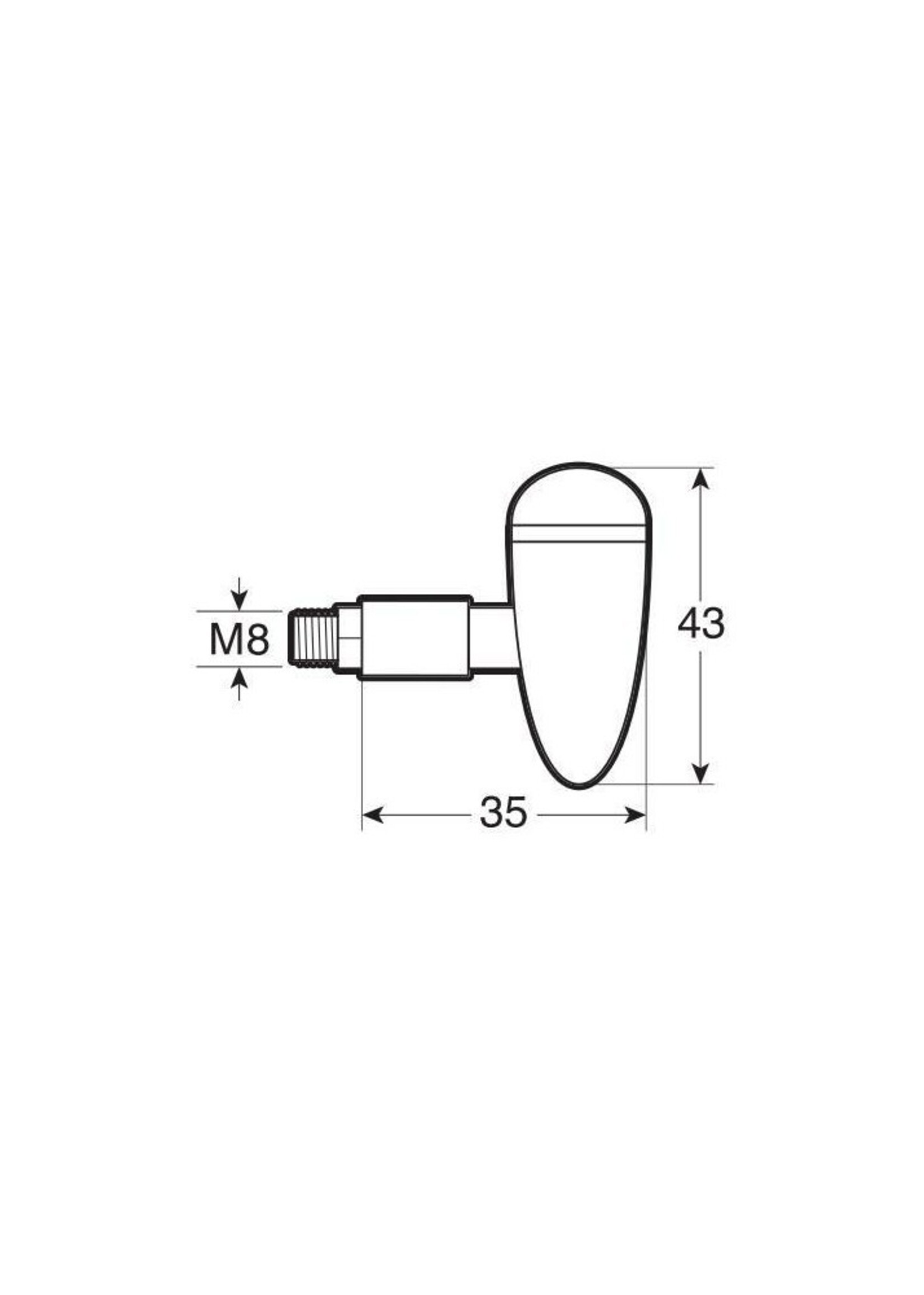 Lampa Drop, LED-hoeklampen - Zwart | 90482