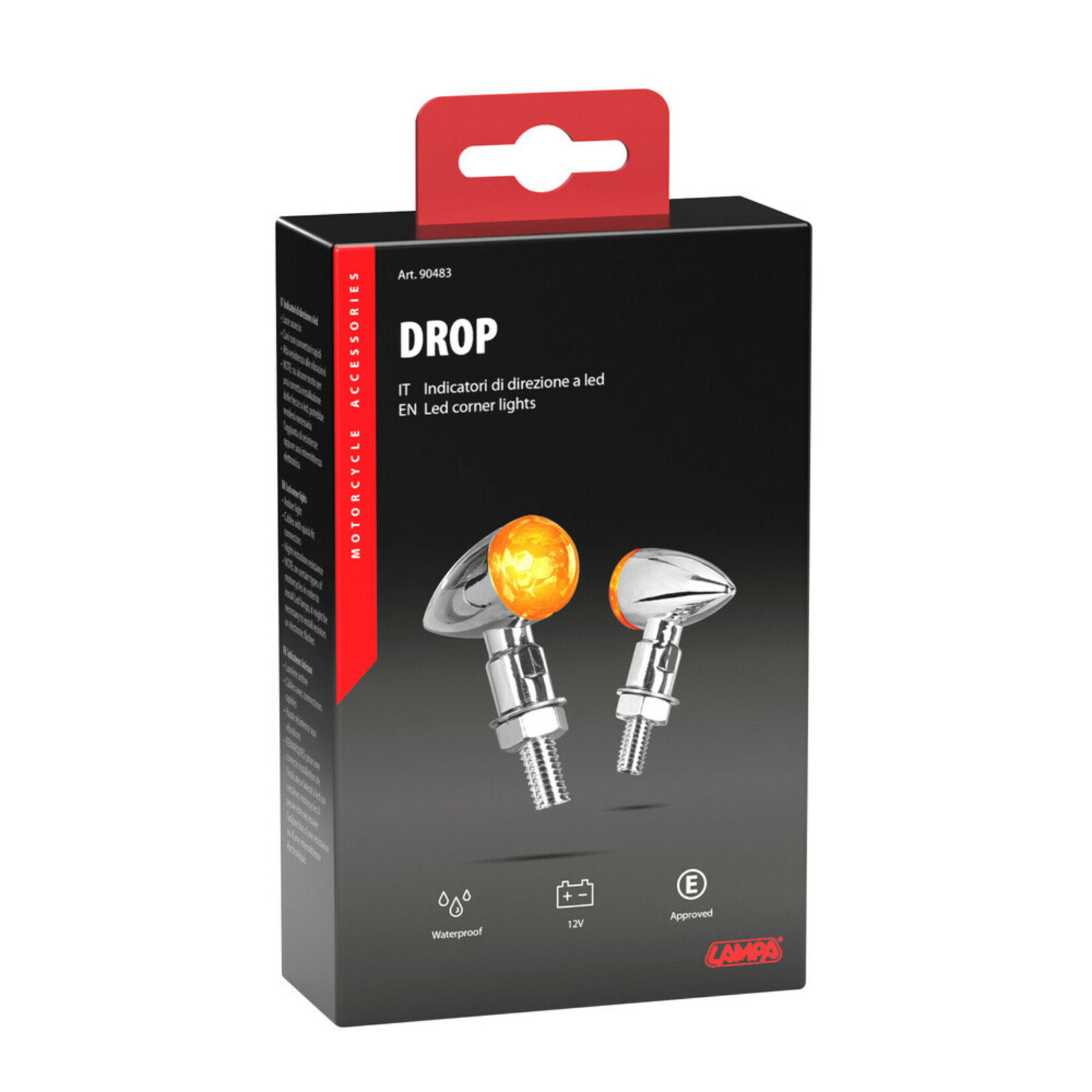 Lampa Drop, Led corner lights - Black | 90482