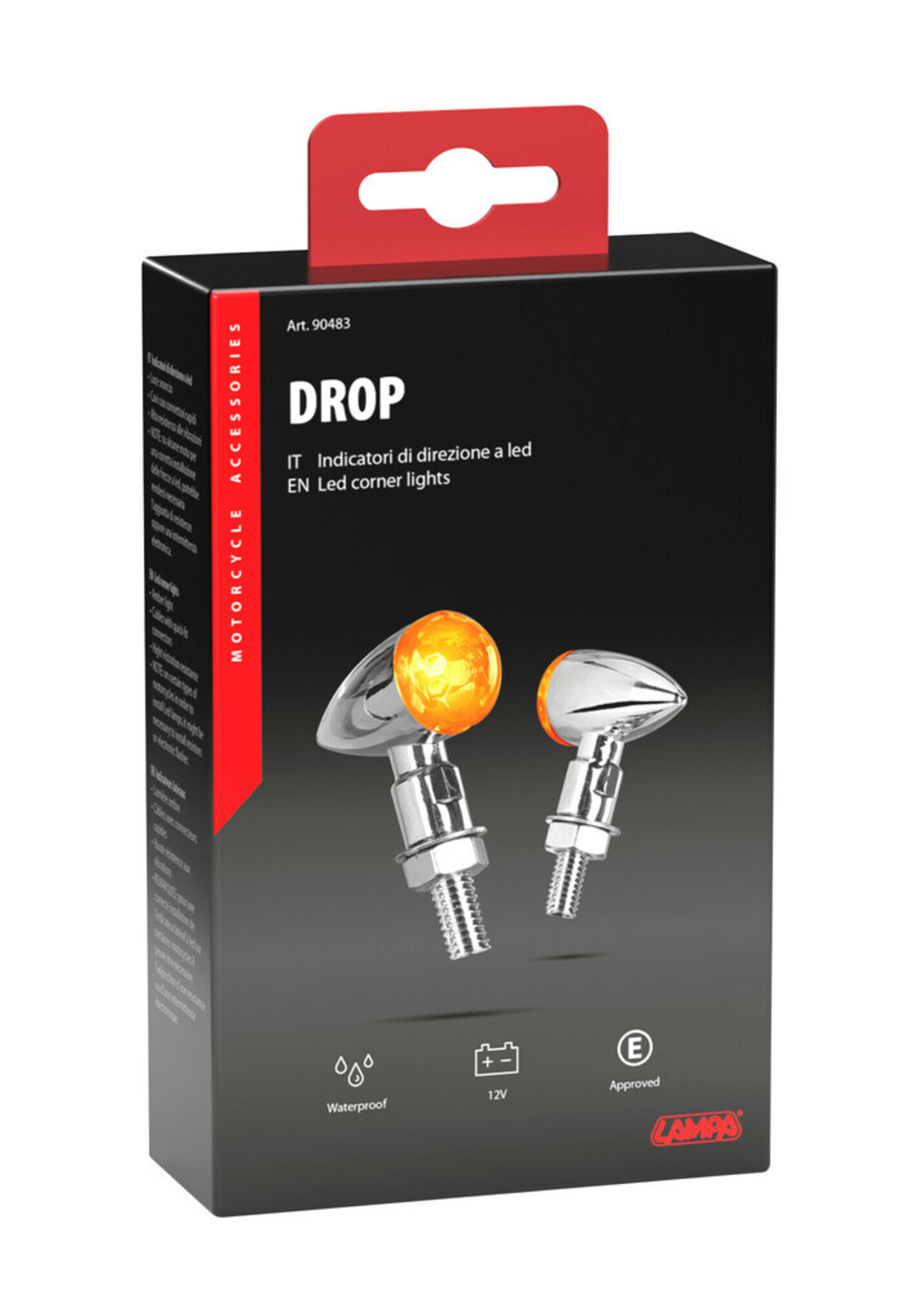 Lampa Drop, Led corner lights - Black | 90482