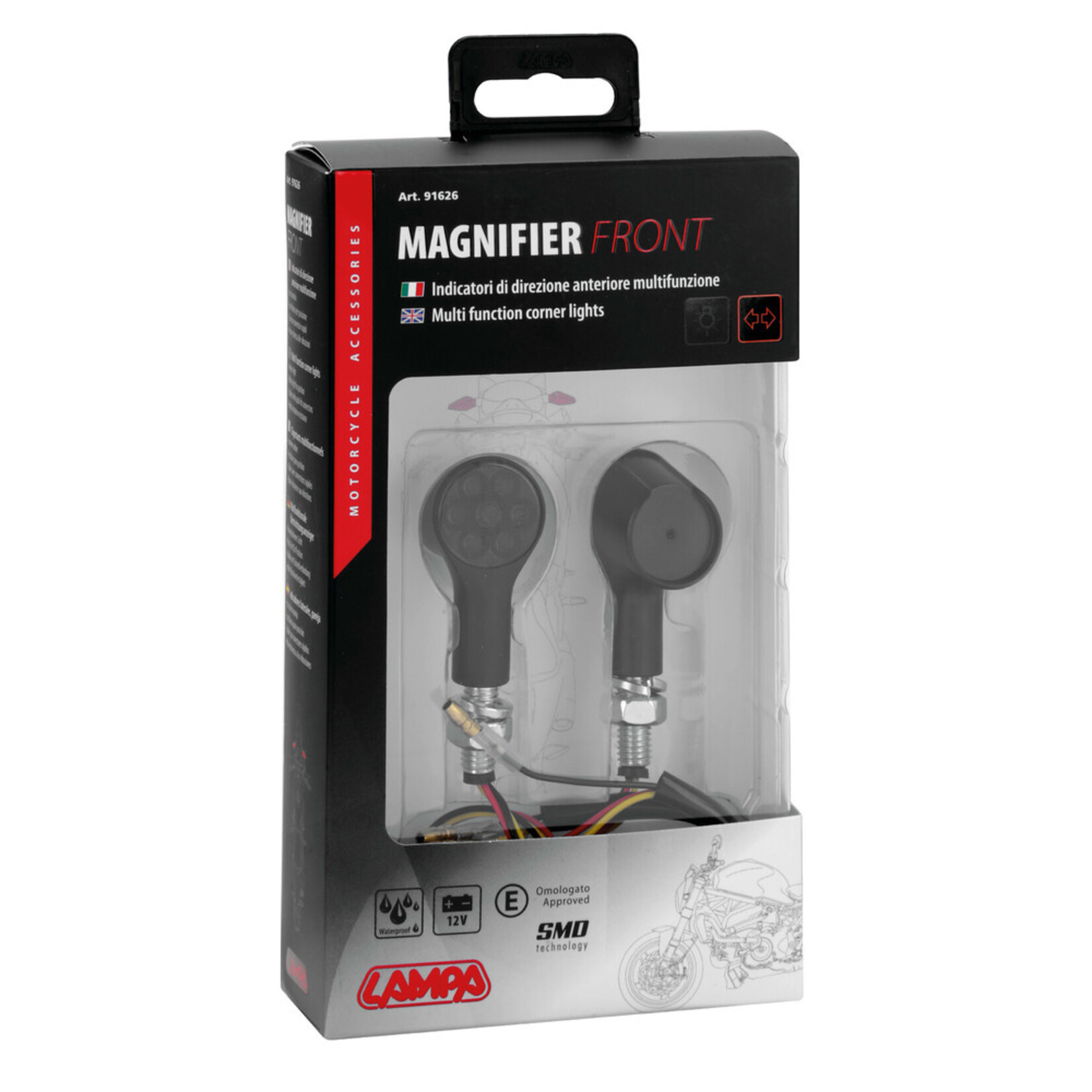 Lampa 91626 | Magnifier voorzijde, led-hoekverlichting en positielichten voorzijde - 12V LED