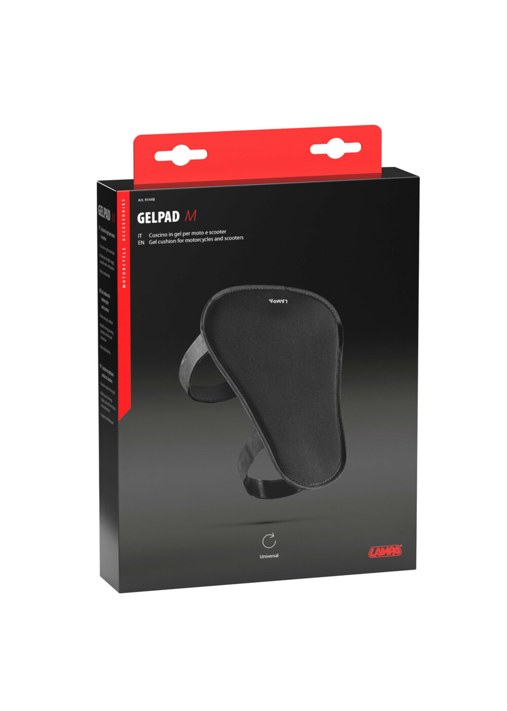 Lampa 91448 | GelPad, gelkussen voor motorfietsen en scooters - M - 27x22 cm