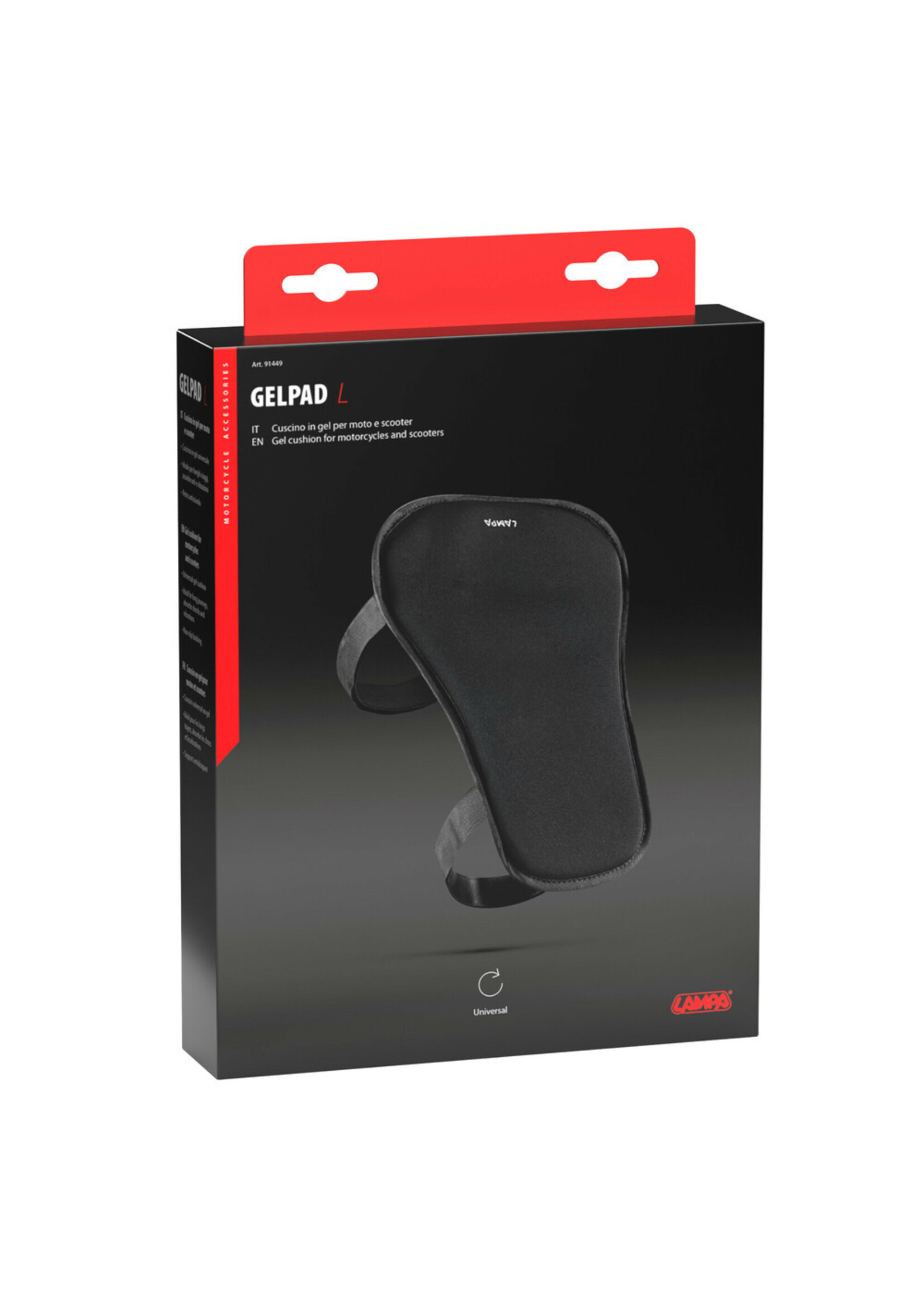 Lampa 91448 | GelPad, gel cushion for motorcycles and scooters - M - 27x22 cm