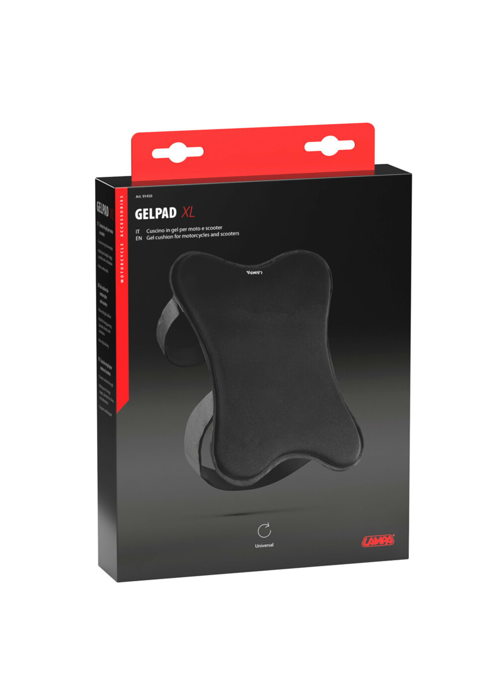 Lampa 91448 | GelPad, gel cushion for motorcycles and scooters - M - 27x22 cm