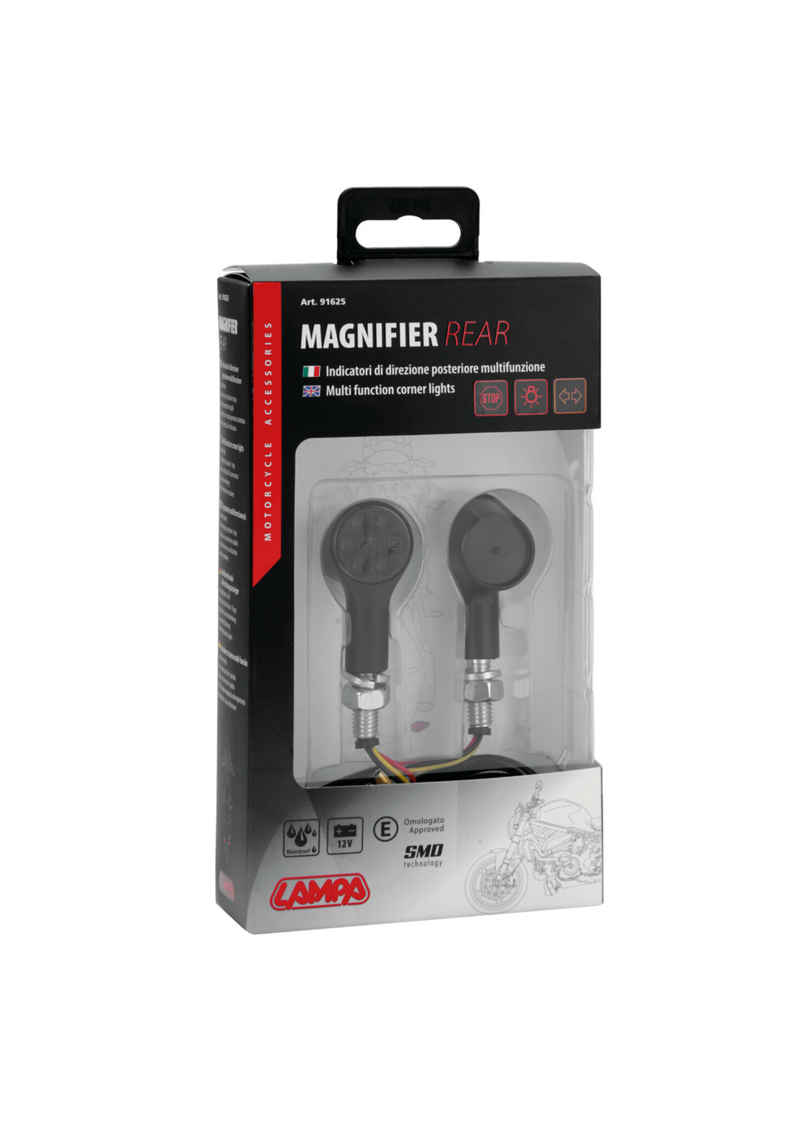 Lampa 91625 | Magnifier Rear, led corner lights and rear parking/stop lights - 12V LED