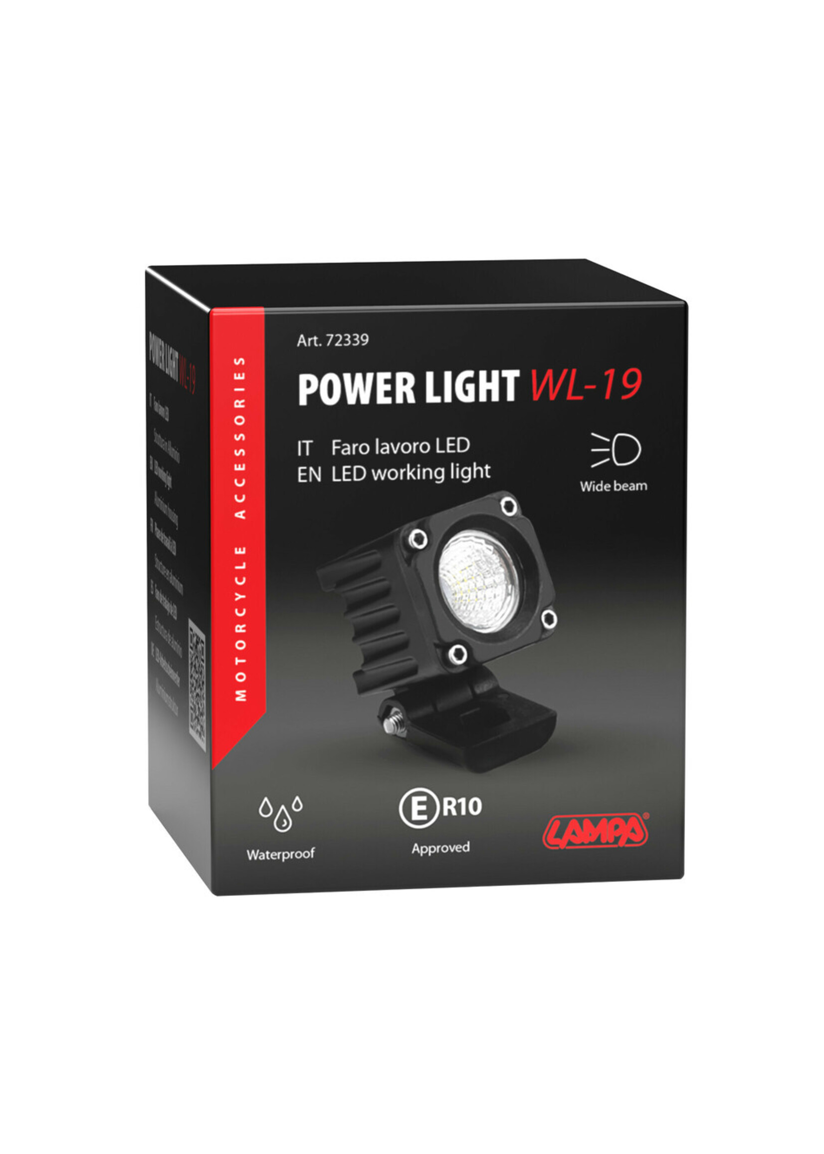 Lampa 72339 | WL-19, auxiliary light, 1 Led - 12/24V - Wide beam - White