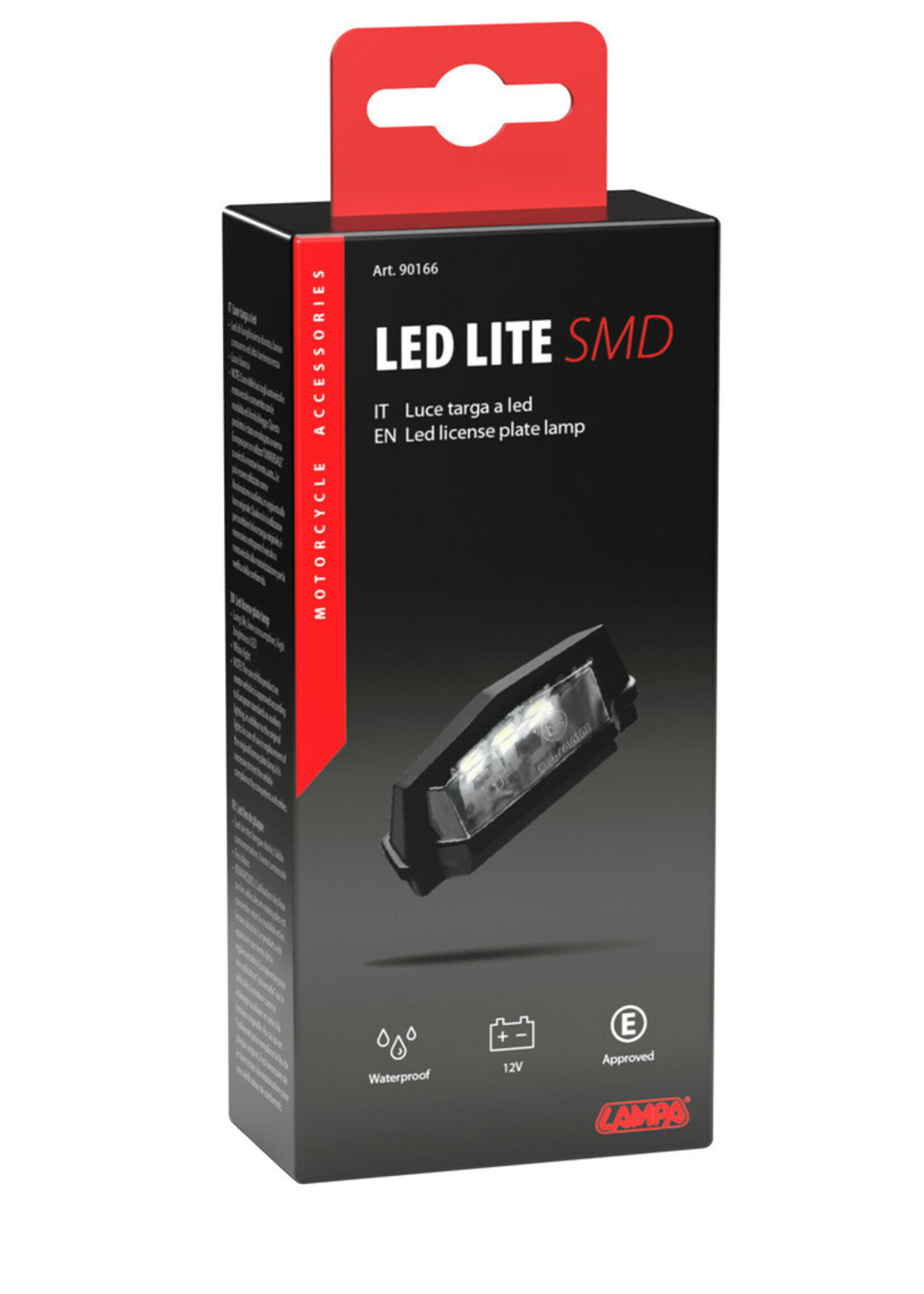 Lampa 90166 | 3 LED SMD-kentekenplaatverlichting - Wit