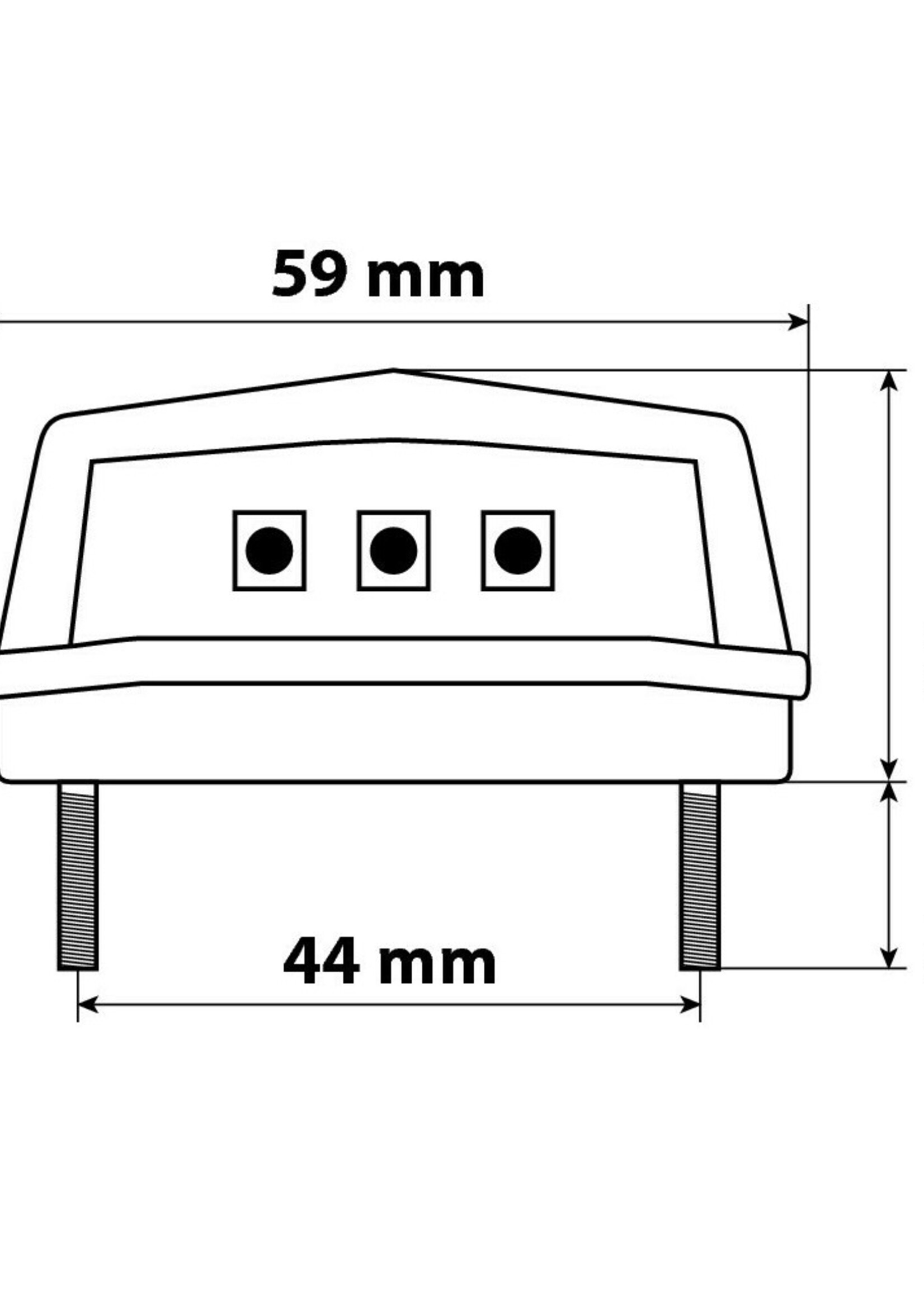 Lampa 90166 | 3 LED SMD-kentekenplaatverlichting - Wit