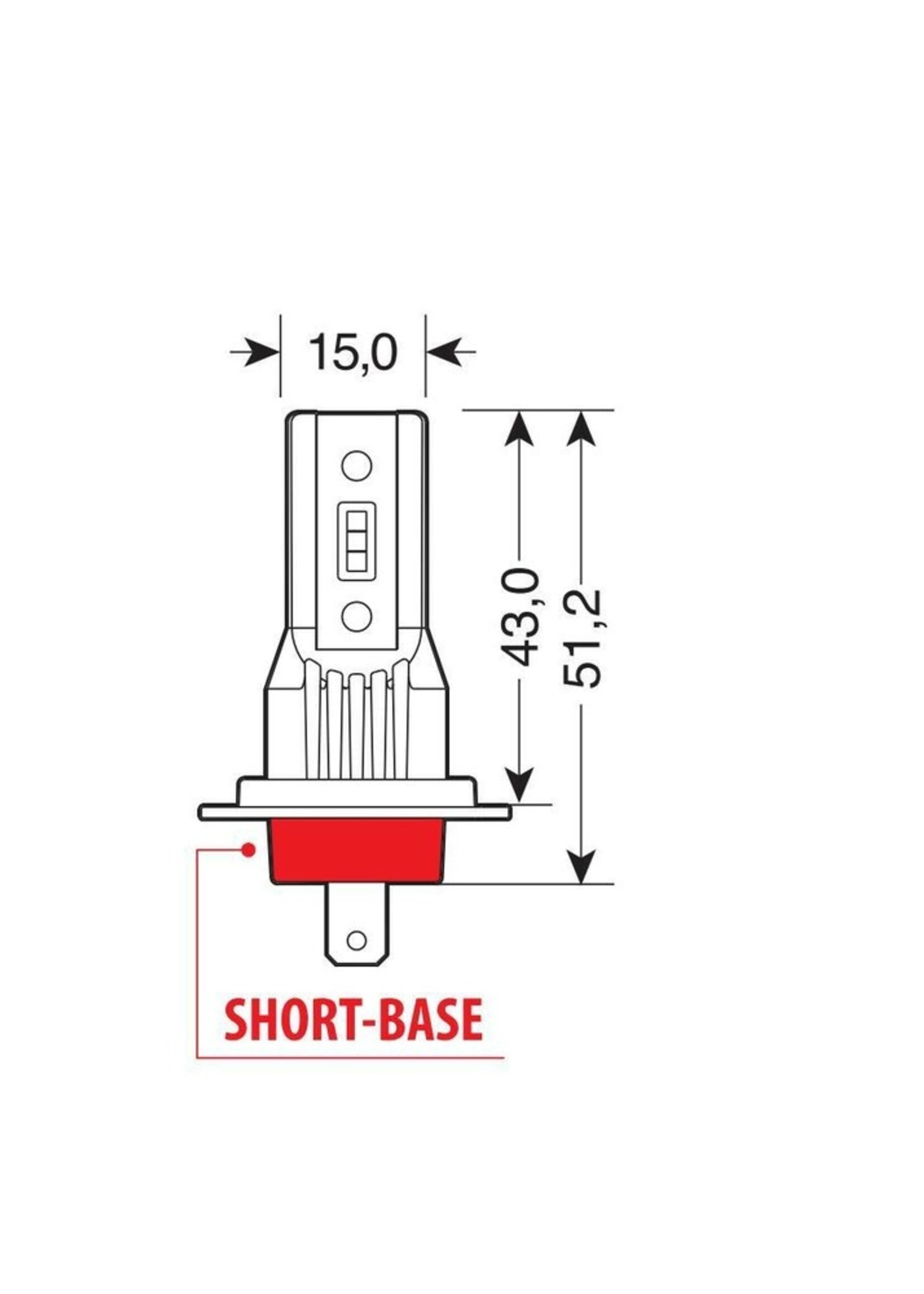 Lampa 57806 | 12/24V Halo Led Serie 11 Quick-Fit - (H7-H18) - 15W - PX26d - 2 stuks - Doos