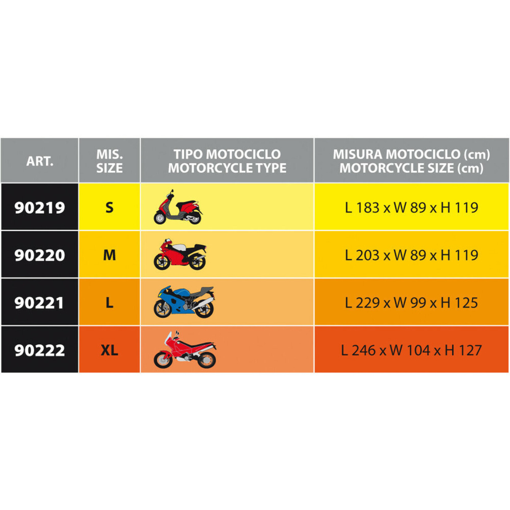 Lampa 90219 | Ventura, motorhoes - S, 183x119x89 cm (LHW)