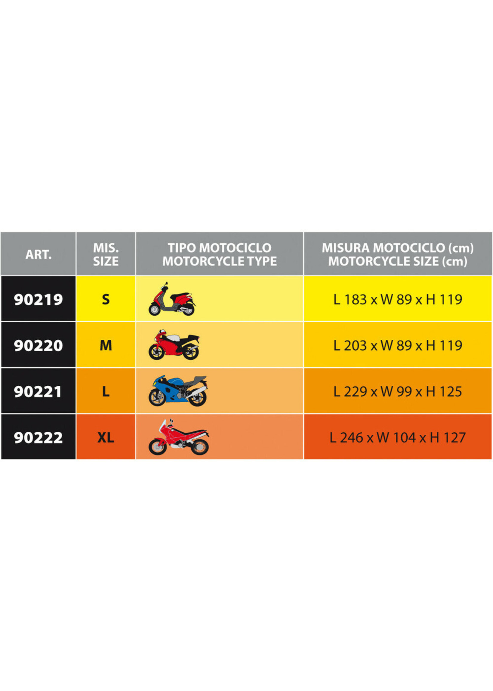 Lampa 90219 | Ventura, motorhoes - S, 183x119x89 cm (LHW)