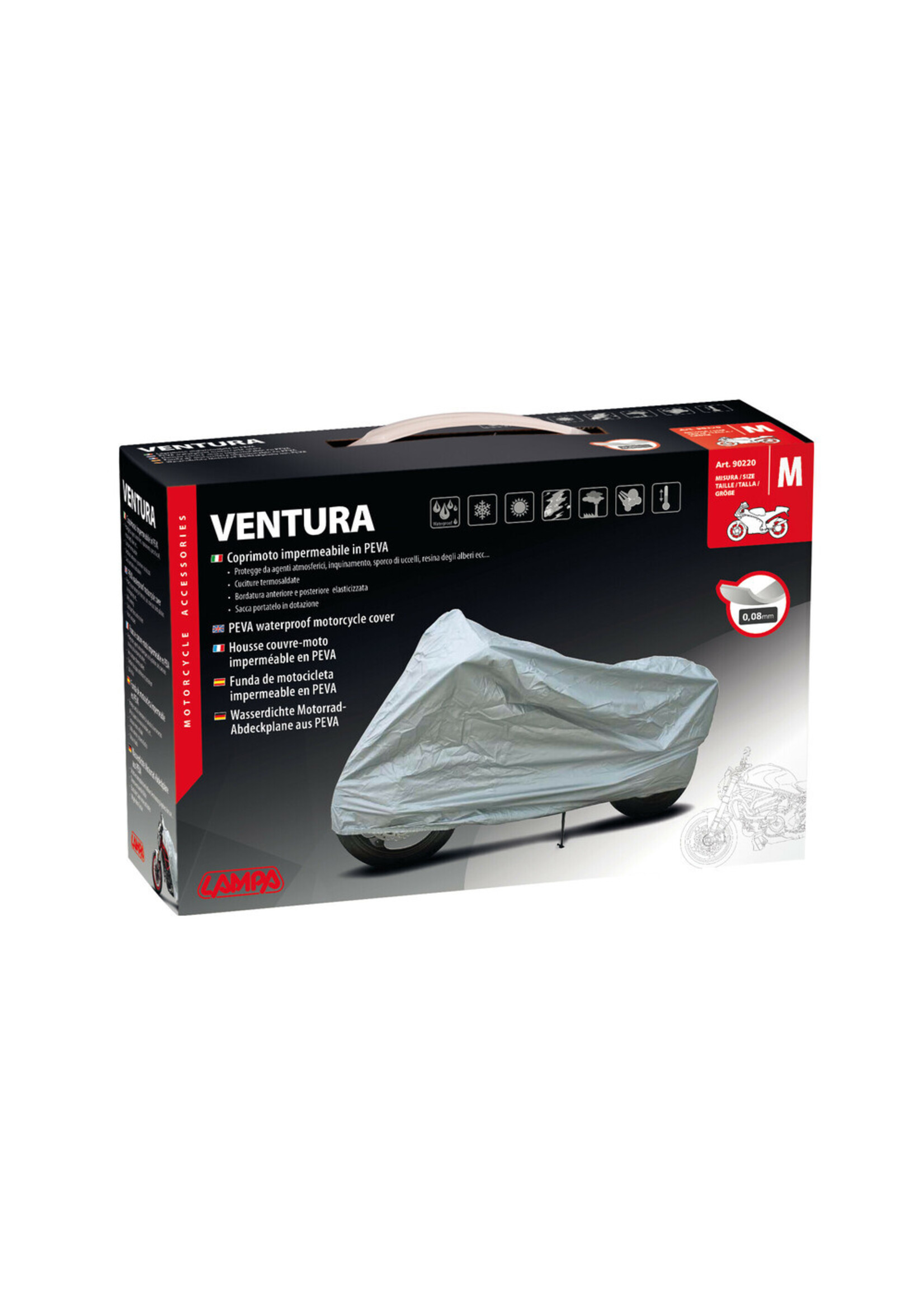 Lampa 90219 | Ventura, motorcycle cover - S, 183x119x89 cm (LHW)