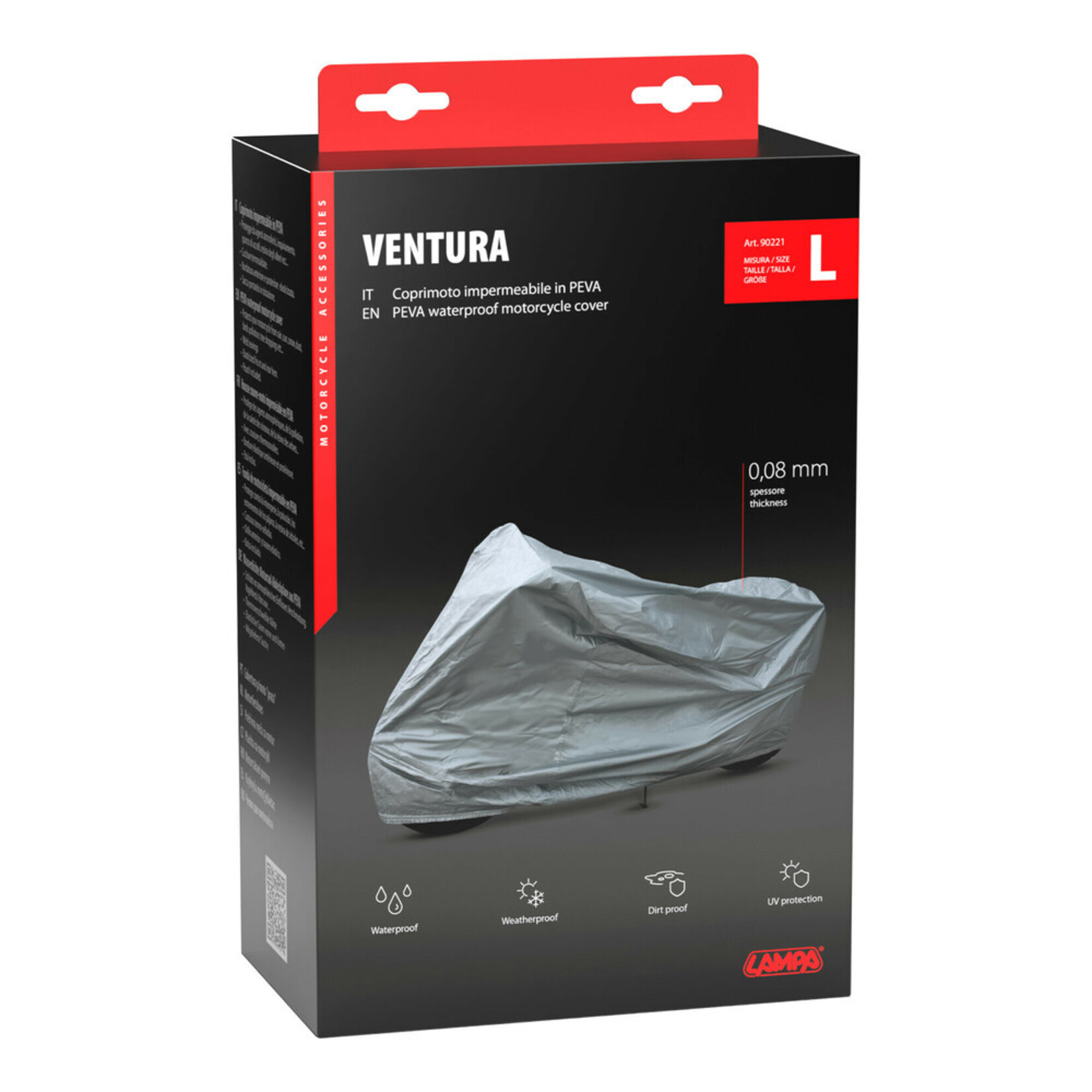 Lampa 90219 | Ventura, motorcycle cover - S, 183x119x89 cm (LHW)
