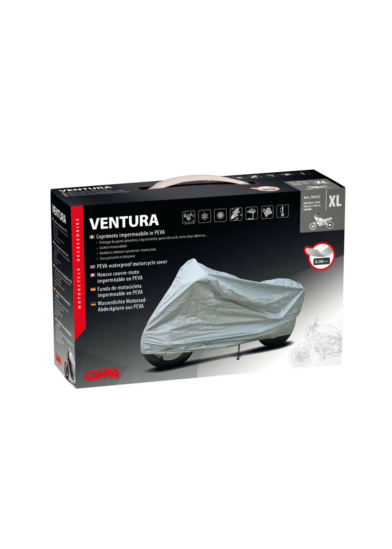 Lampa 90219 | Ventura, motorcycle cover - S, 183x119x89 cm (LHW)